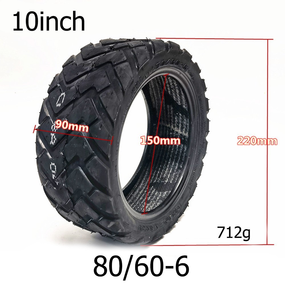 Yuri 10 Inch Skid Scooter Balance Car Scooter Driving Tire 80/60-6 Thickened Tire