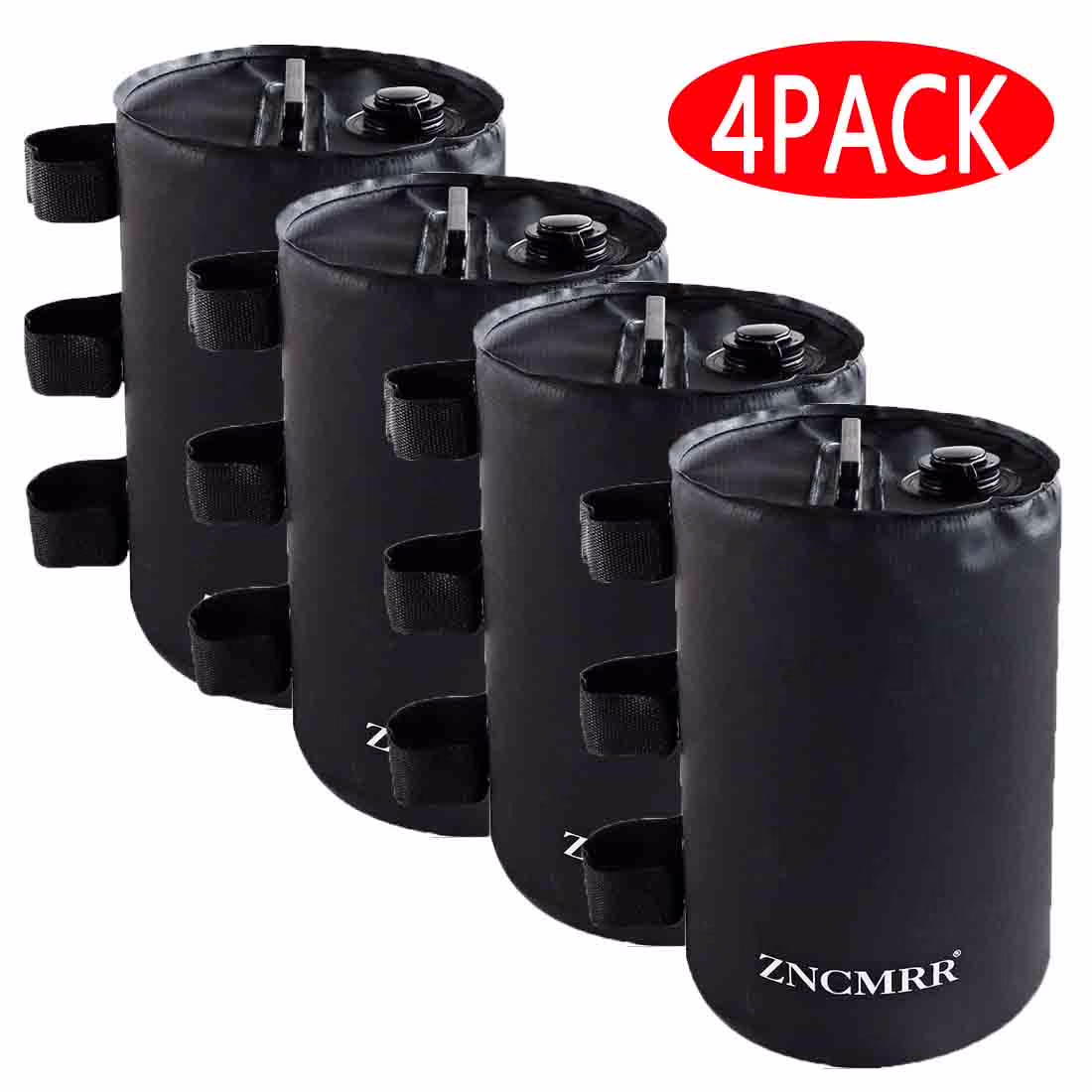 ZNCMRR Canopy Water Weight Bag,Pop Up Tent Leg Weight Set of 4,Black