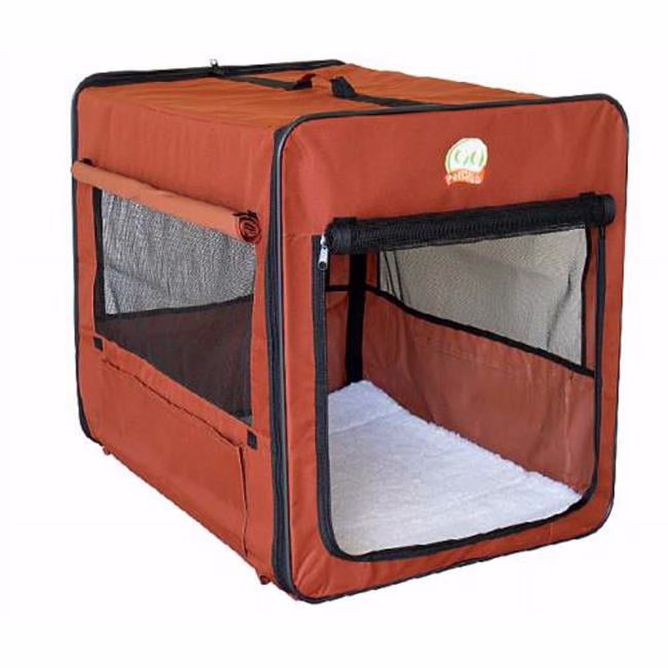 32 in. Brown Soft Dog Crate