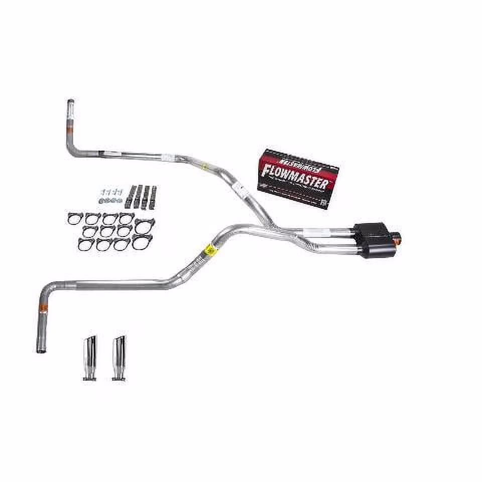 F150 95-97 dual exhaust 2.5 pipe Flowmaster Super 10 RC Tip Side Exit