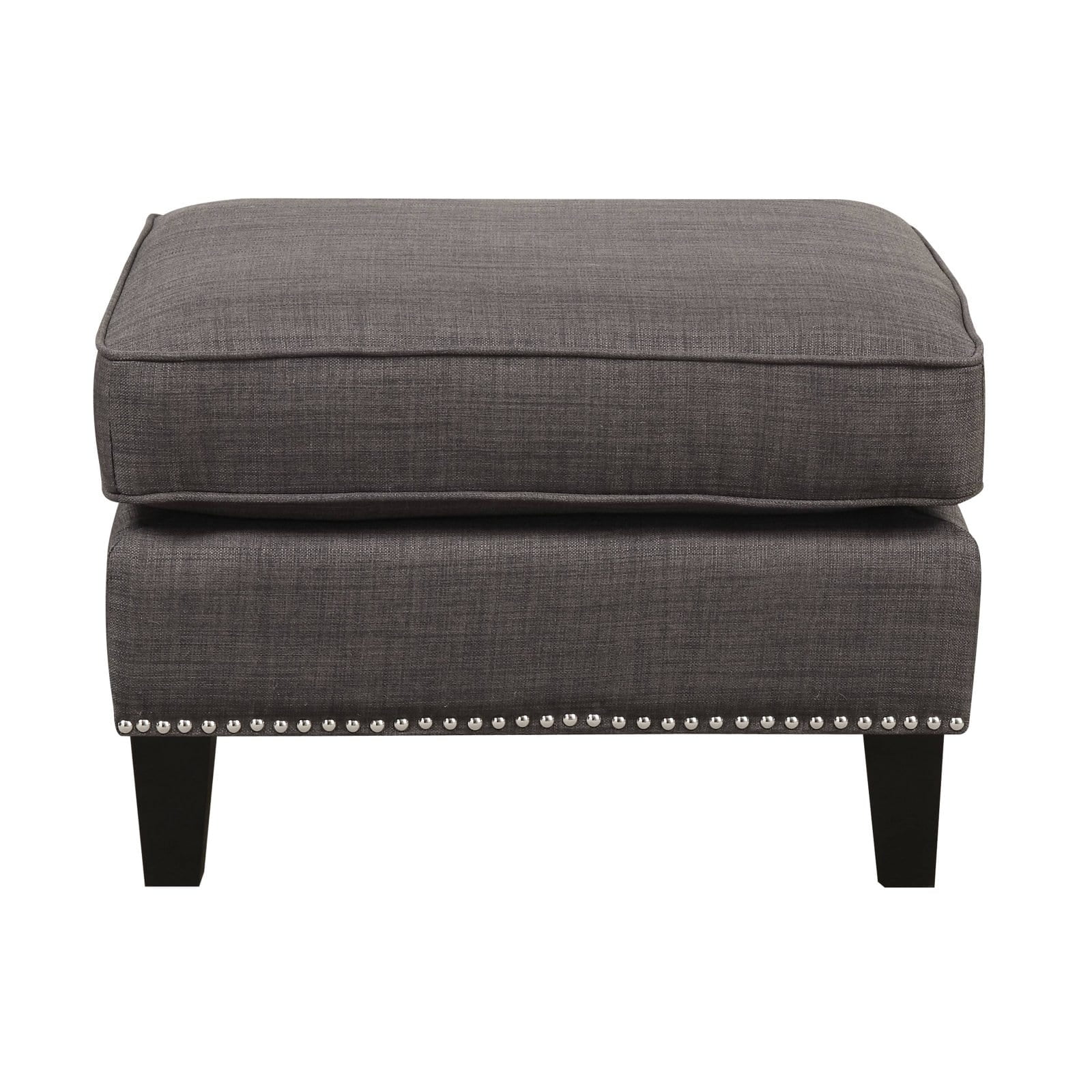 Picket House Furnishings Emery Ottoman in Blue