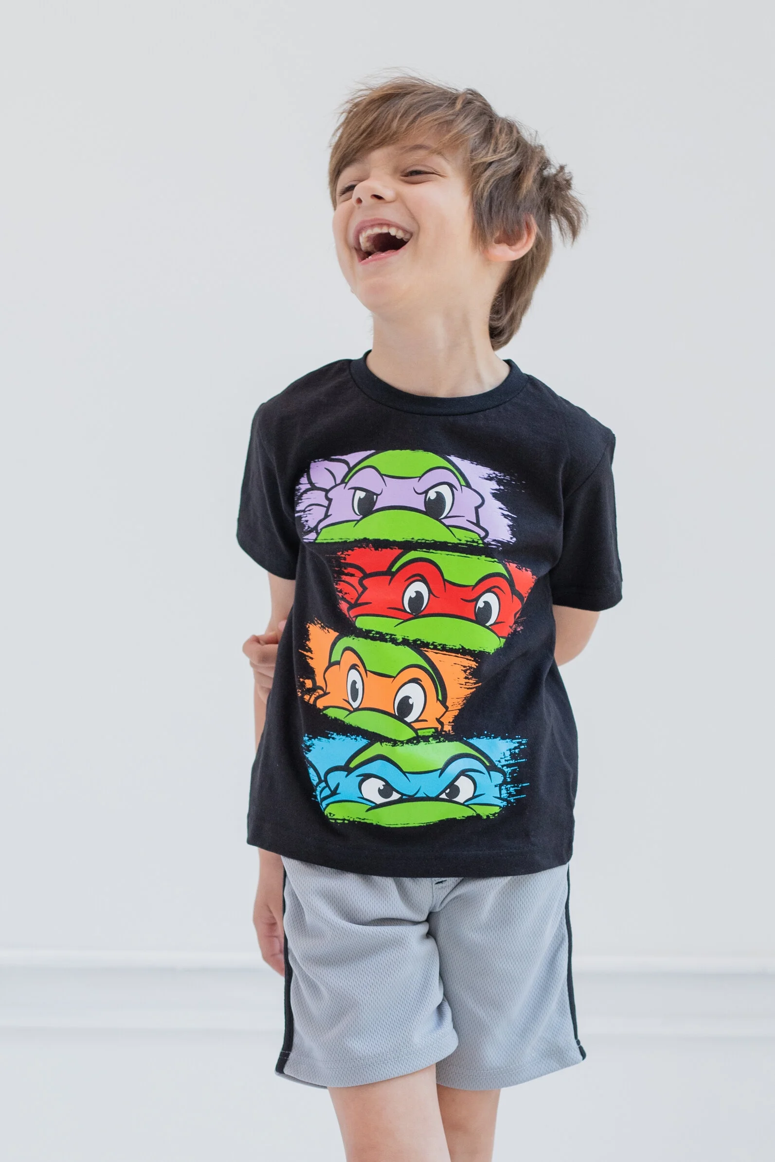 Teenage Mutant Ninja Turtles Big Boys 3 Pack Pullover T-Shirts Toddler to Big Kid