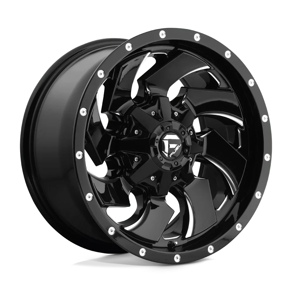 Fuel Cleaver 20X9 Gloss Black Milled Wheel