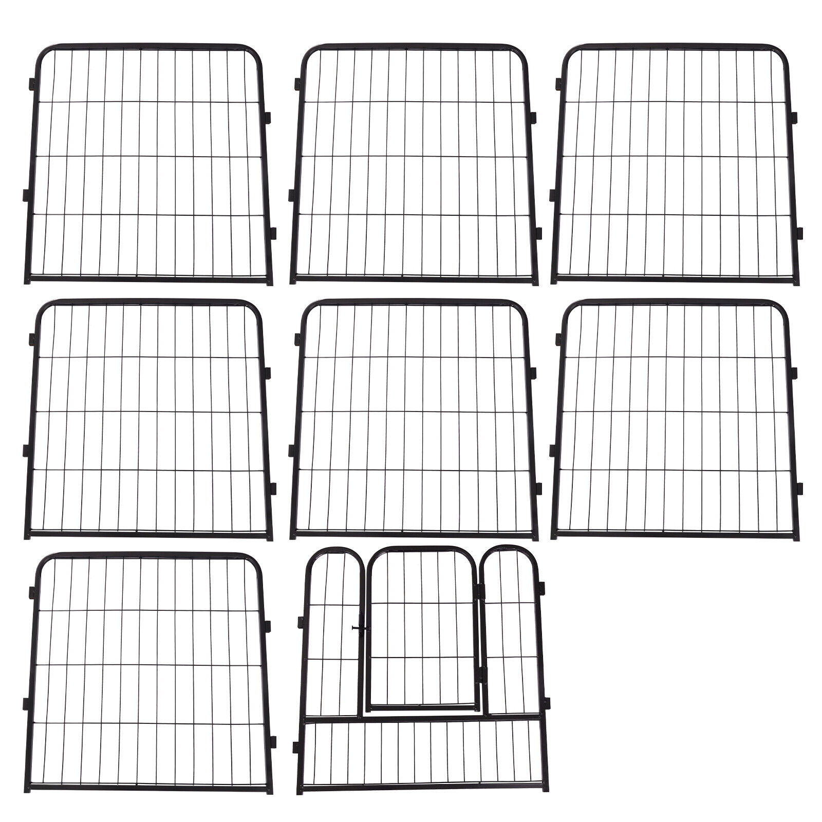 Detachable Dog Playpen 8 * Dog Playpen Panels for Indoor & Outdoor Lounge Area