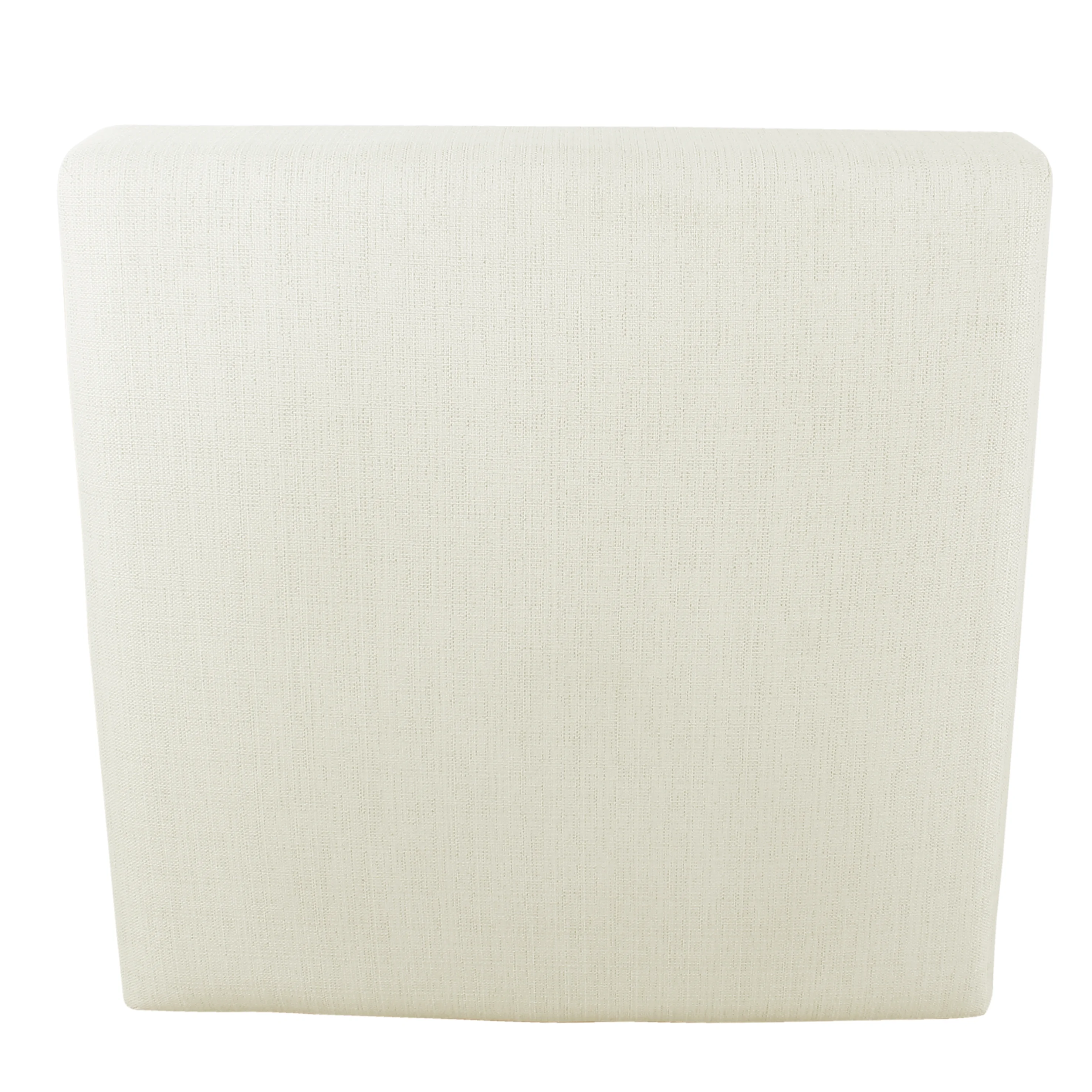 HomePop Square Coffee Table Ottoman – Stain-Resistant Cream Woven