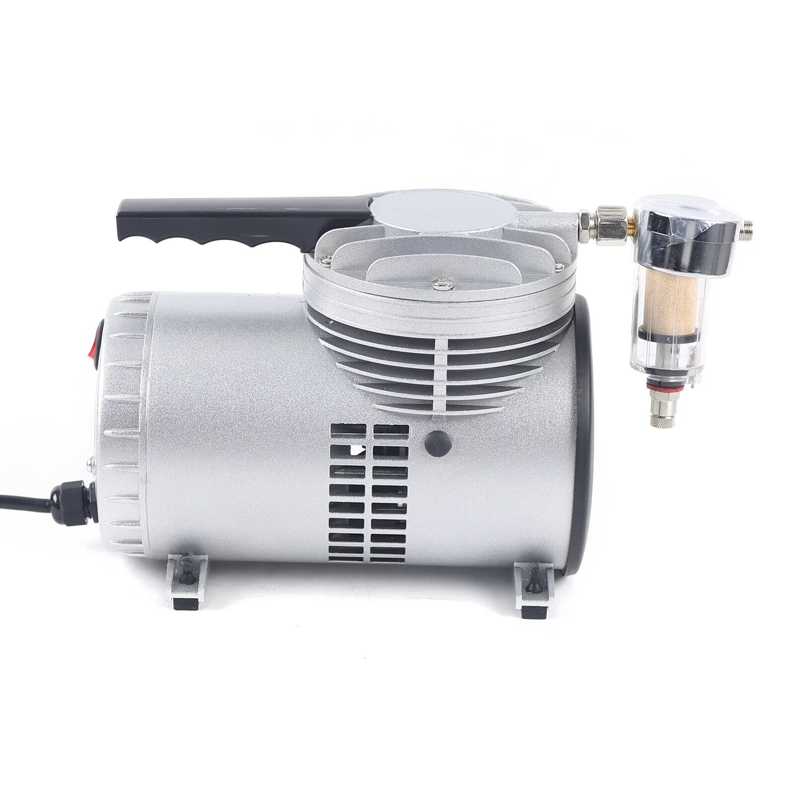 Miumaeov 1/6HP Oilless Diaphragm Vacuum Pump Small Oil Free Vacuum Gauge Suction Pump Automotive Vacuum Suction Pump Refrigerant Air Tool