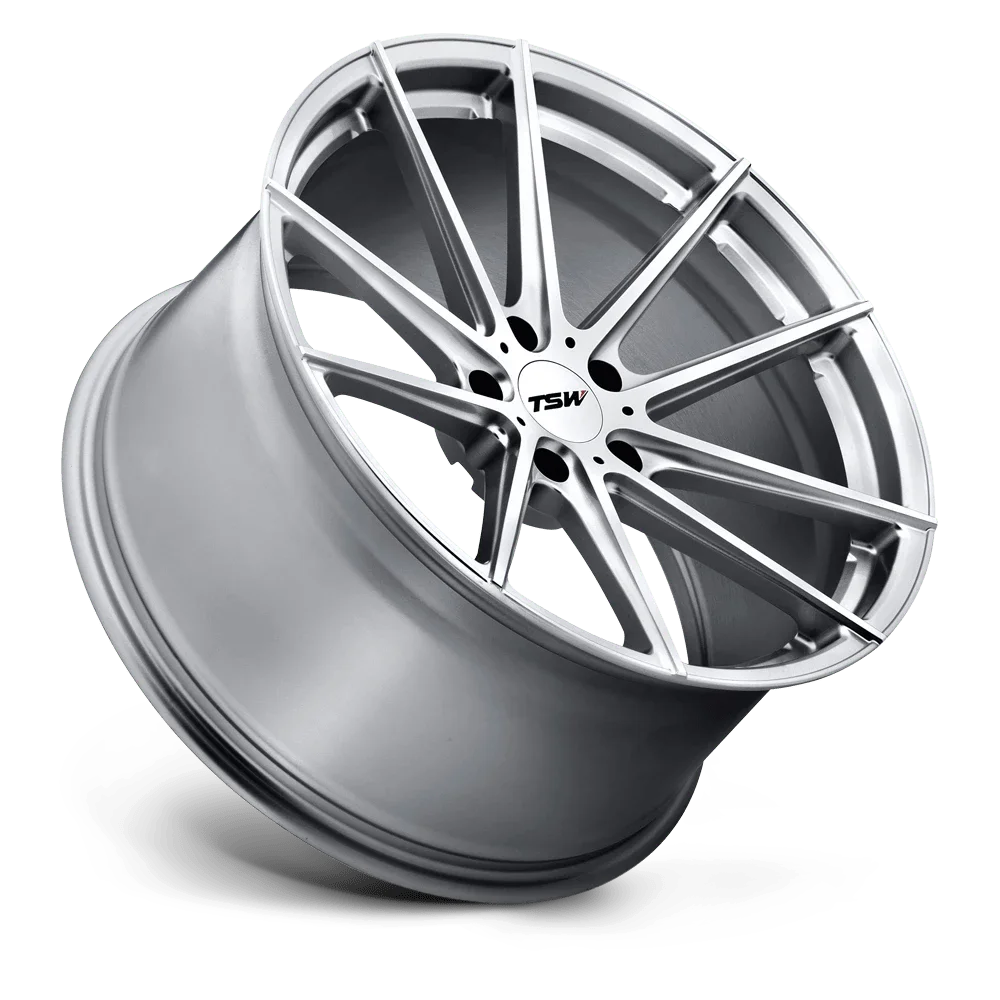 TSW BATHURST 20x10.5 5x114.30 +25 SILVER W/ MIRROR CUT FACE Wheel Rim (QTY: 1)