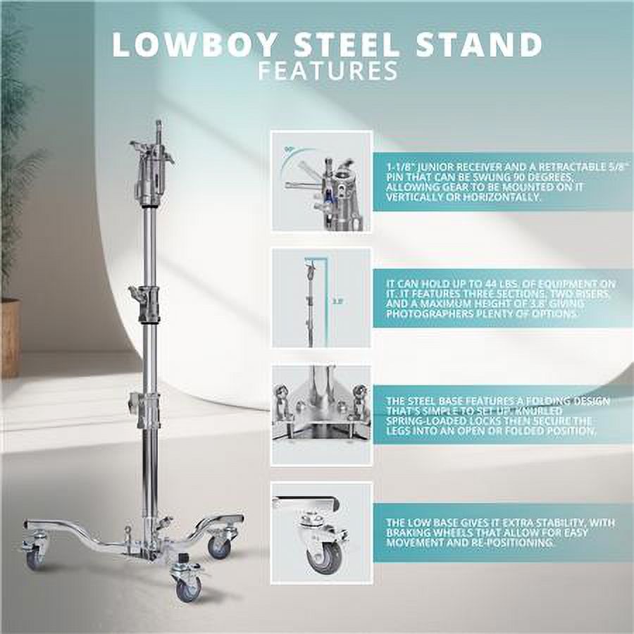 Flashpoint 3.8' Lowboy Steel Stand, with 86
