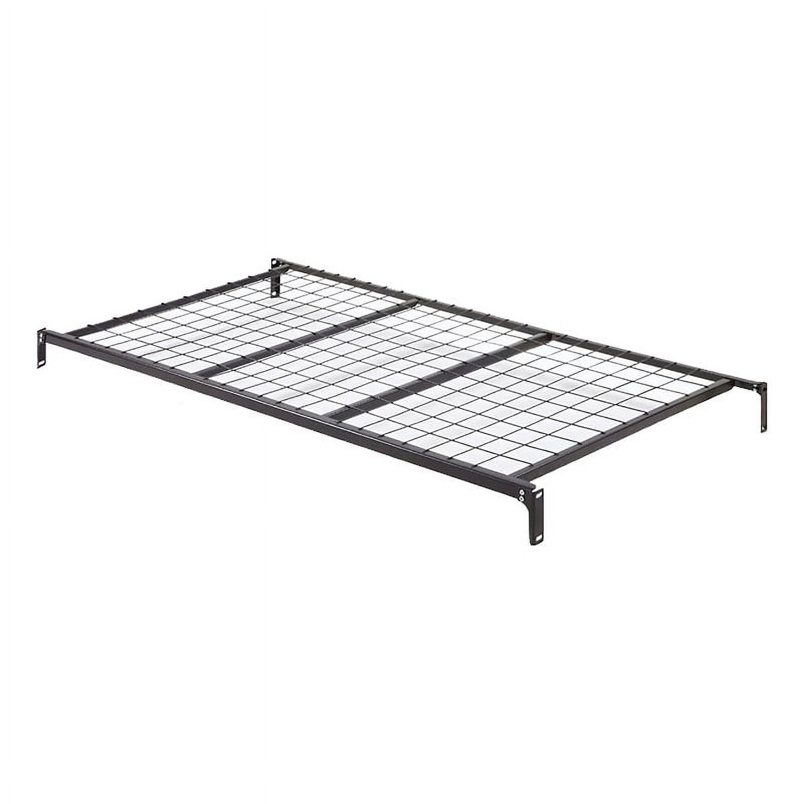 Bowery Hill Transitional Iron/Metal Daybed Linkspring in Black