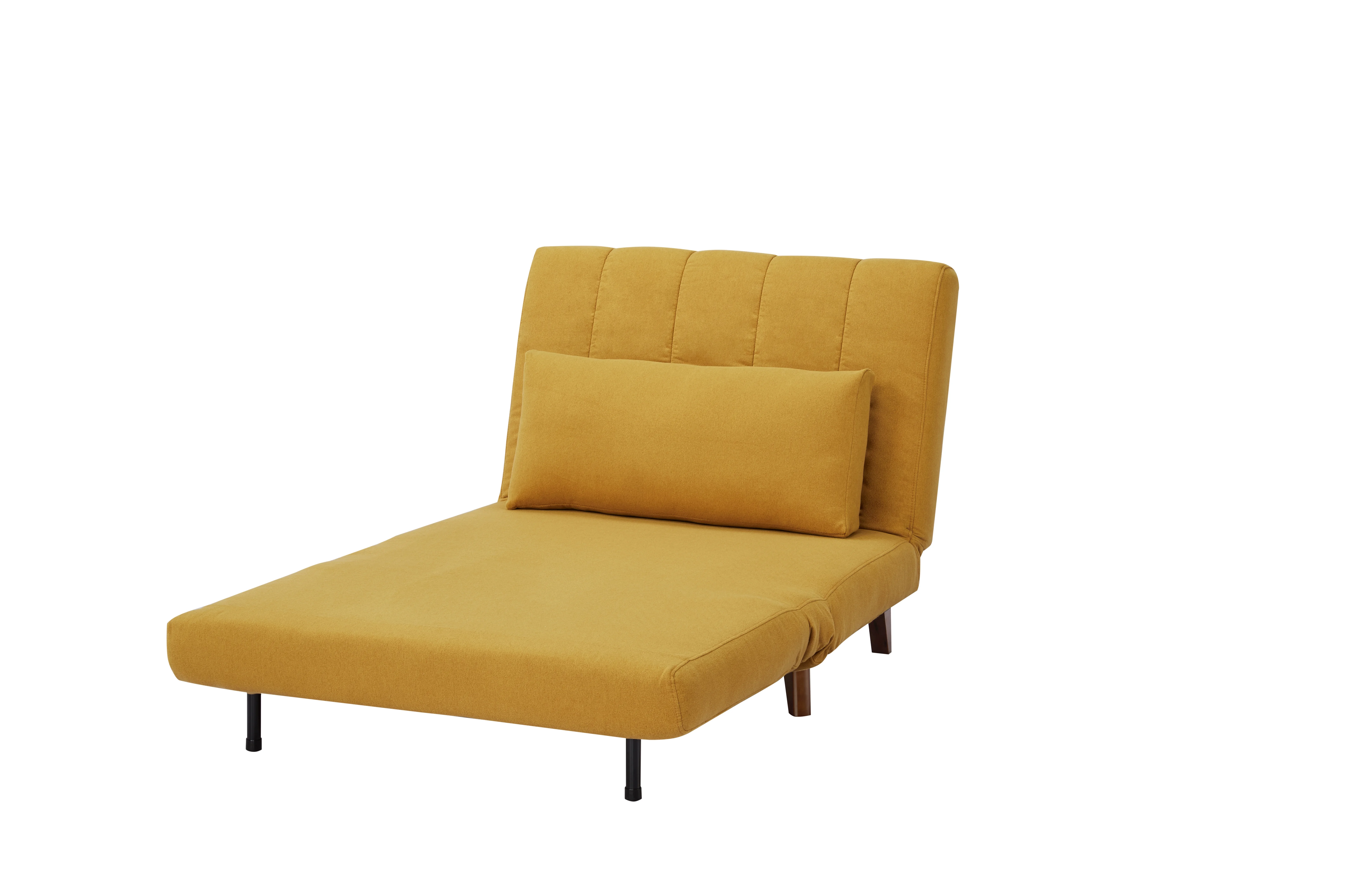 Artdeco Home Springfield Convertible Futon Chair Bed, Mustard