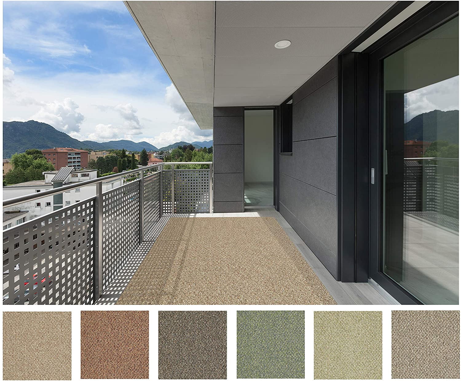 3x5' Tree House - Indoor Outdoor Custom Cut Area Rug Carpet Runners with a Premium Fabric Finished Edges