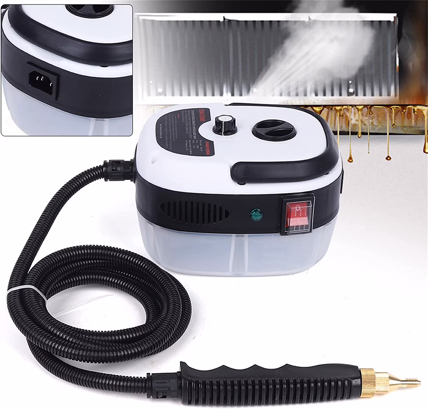 Handheld Steam Cleaner 2500W High Pressure Automatic Mobile Cleaning Machine