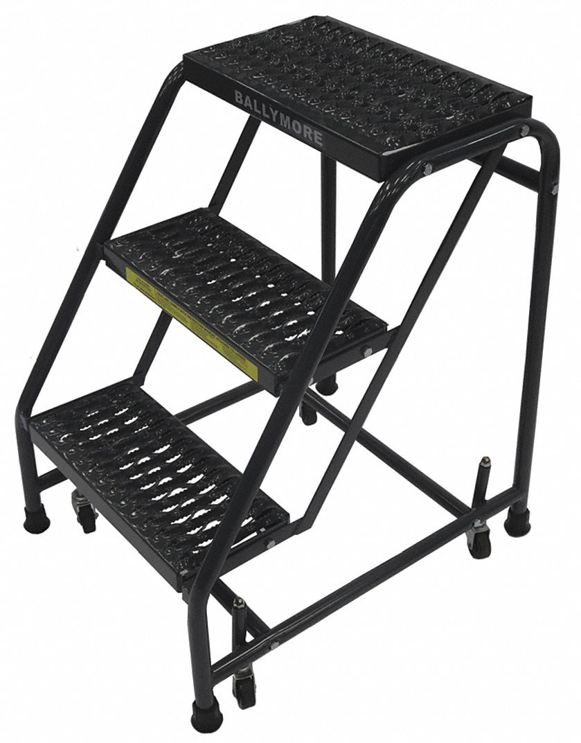 Ballymore Rolling Ladder,Steel,28-1/2 In.H  318G
