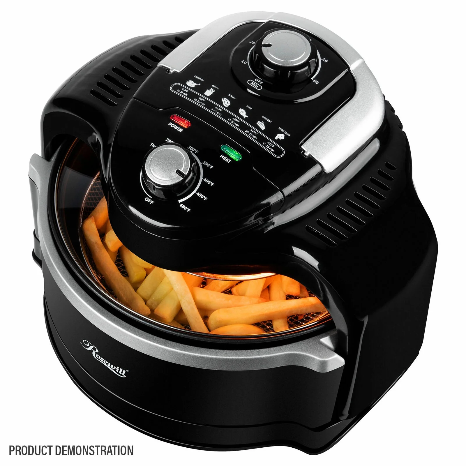 Air Fryer with Accessories 7.4QT Large Capacity Oil-Less Multicooker
