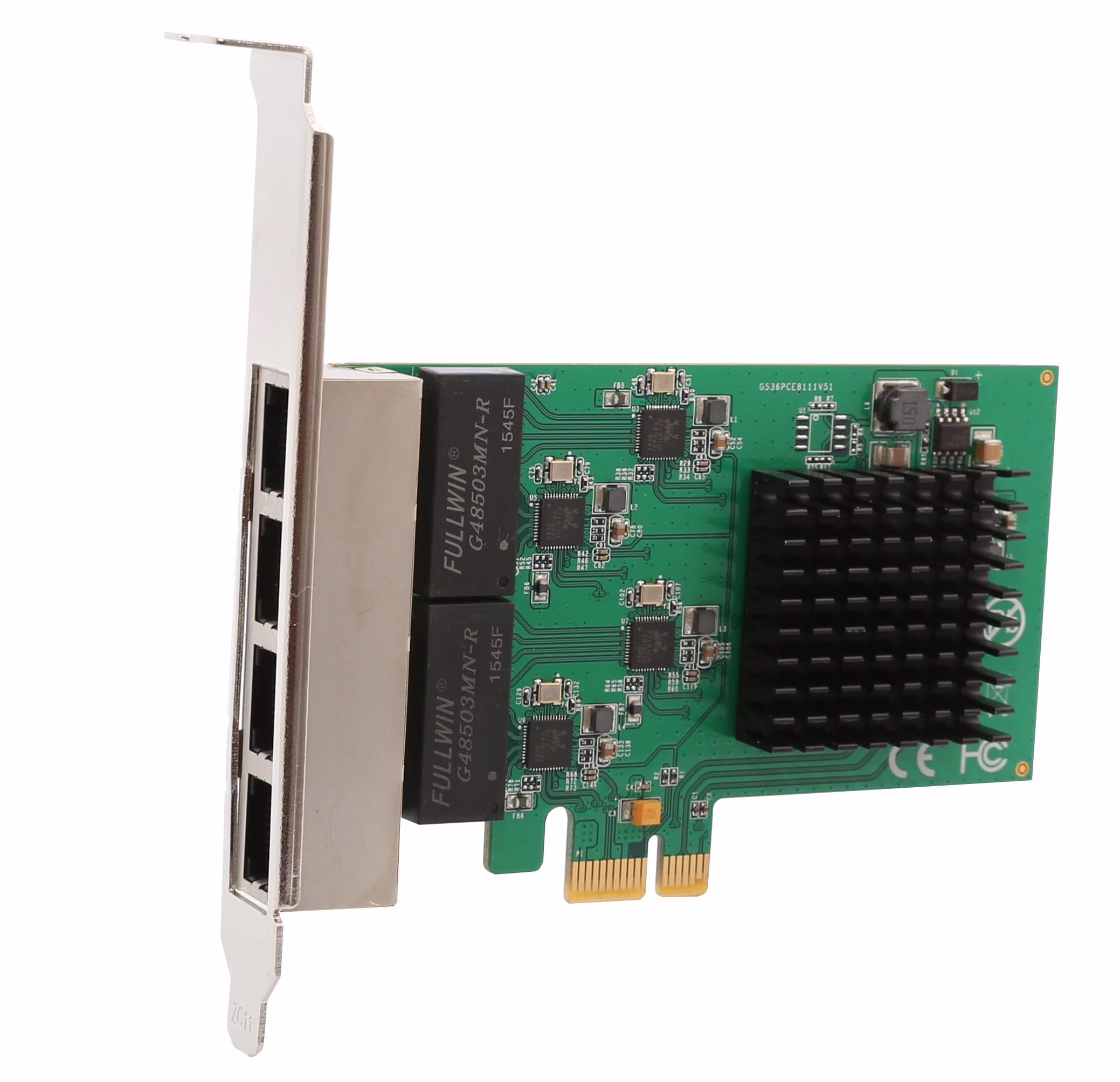 Syba SI-PEX24042 - Network adapter - PCIe 1.1 low profile - Gigabit Ethernet x 4