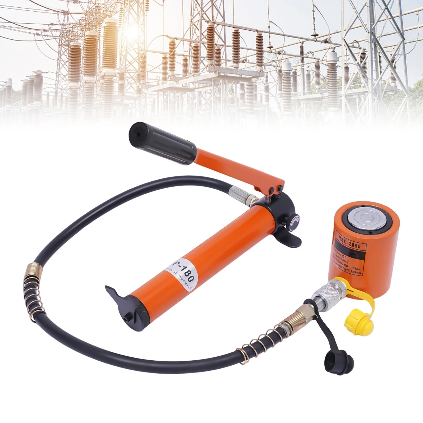 20T Portable High Pressure Hydraulic Hand Pump Manual Hydraulic Power Pump