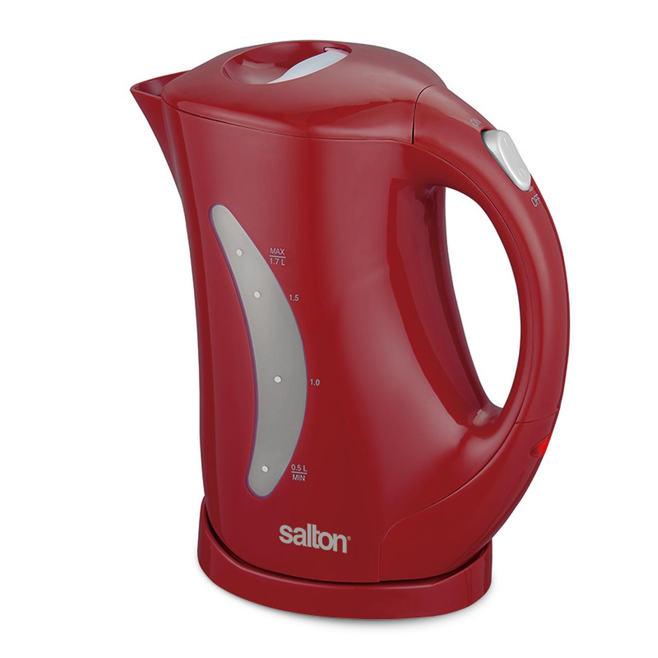 Salton Cordless Jug Kettle 1.7 Liter/Quart - Red
