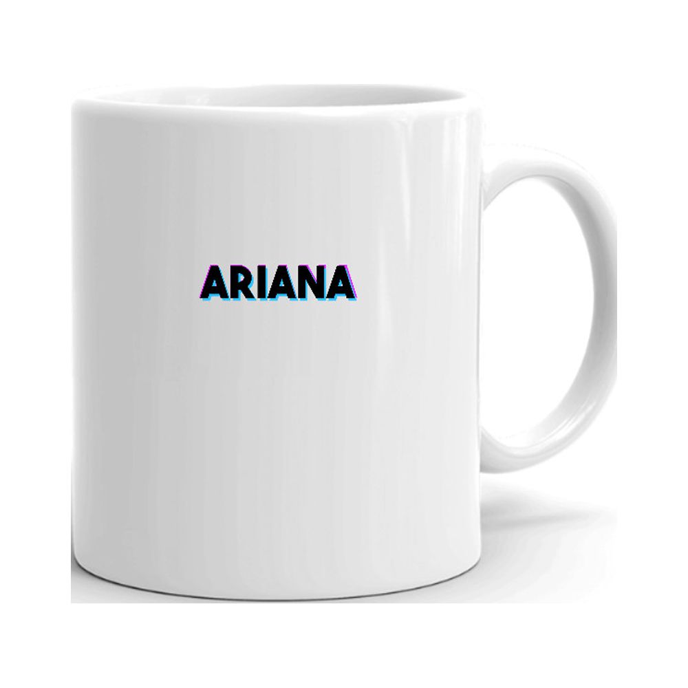 Tri Color Ariana Ceramic Dishwasher And Microwave Safe Mug