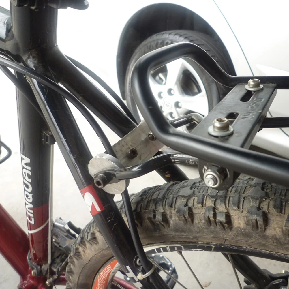 Etereauty Simple Bike Carrier Rack Back Stand Mountain Bike Cargo Rack Bike Rear Shelf Luggage Carrier for Outside Outdoor