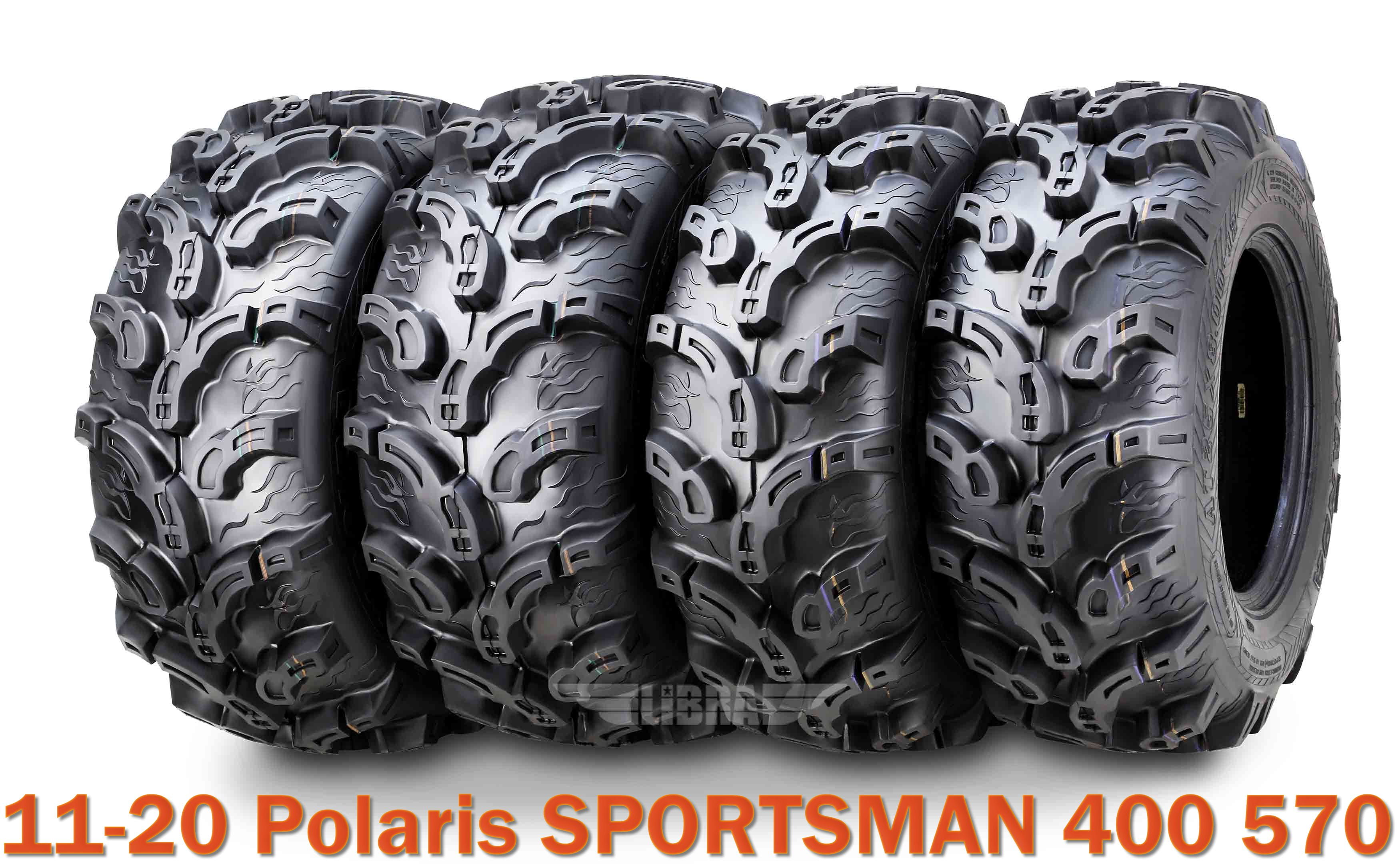 (4) WANDA 25X8X12 25X10X12 fit 11-20 Polaris SPORTSMAN 400 570 ATV Tire Set Super Mud