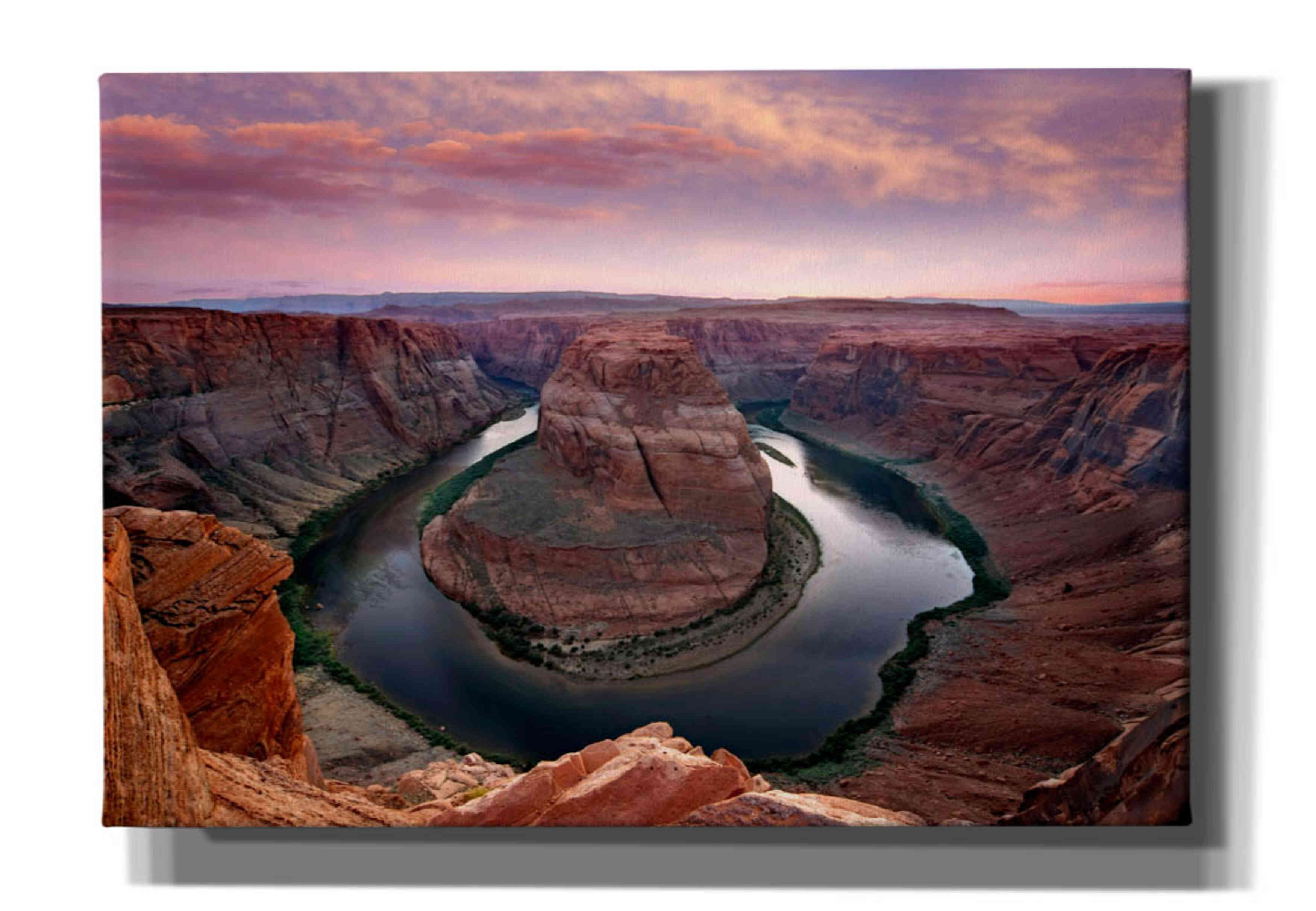 Epic Graffiti 'Horseshoe Bend Dusk' by Mike Jones, Giclee Canvas Wall Art, 26