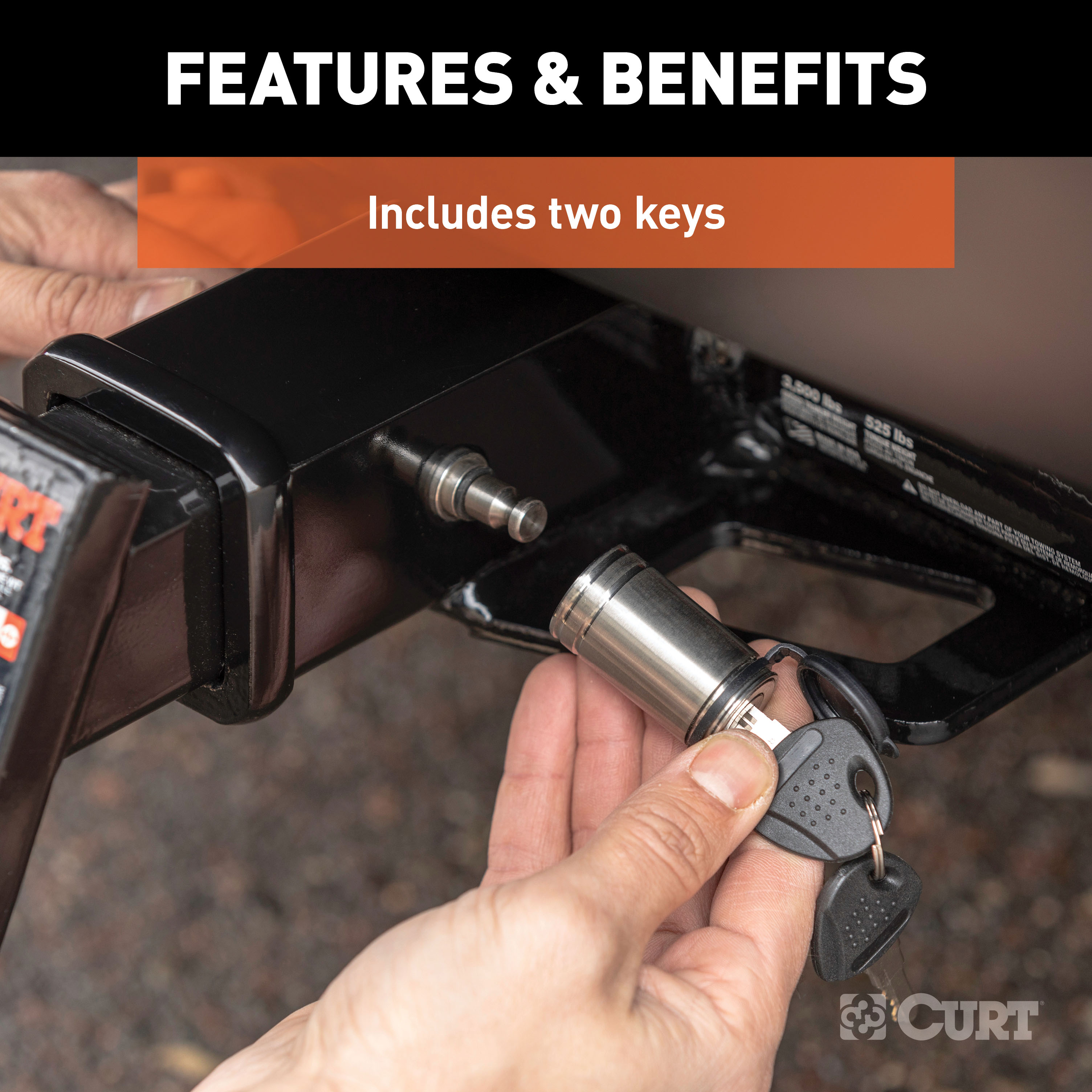 Hitch Lock with Adapter