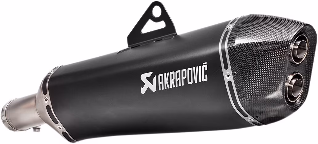 Akrapovic Black Titanium Slash-Cut Slip-On Muffler (S-B8SO6-HZAABL)