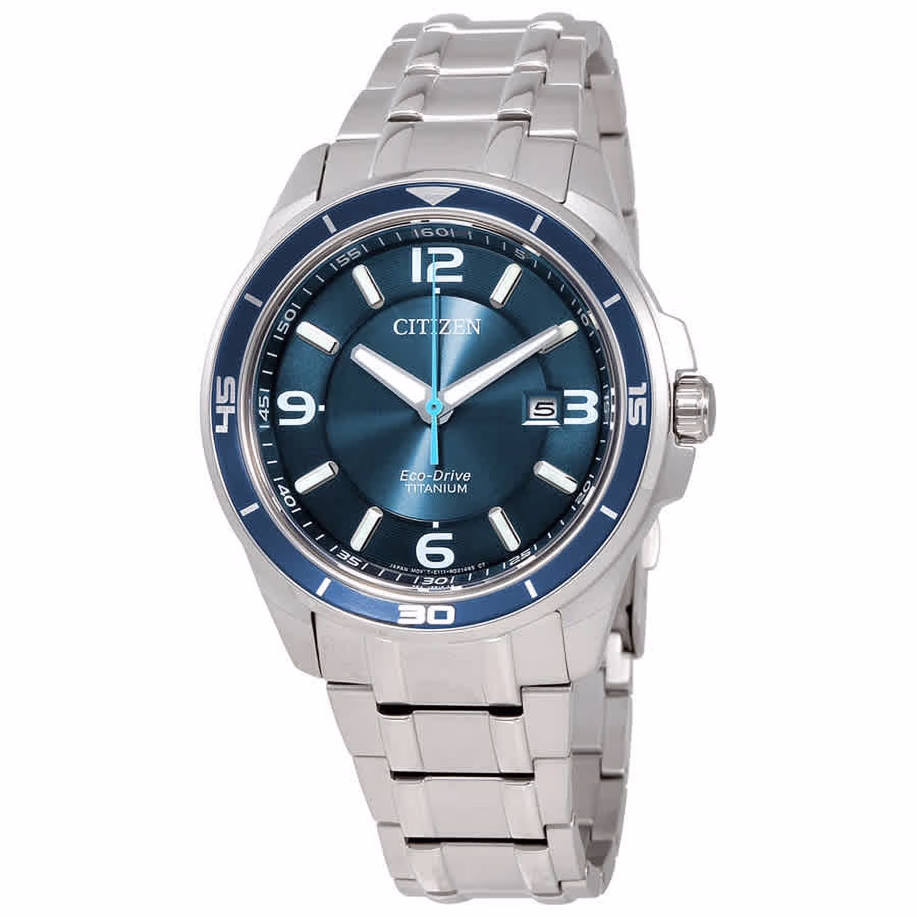 Citizen Ti+IP Blue Dial Titanium Men's Watch BM6929-56L