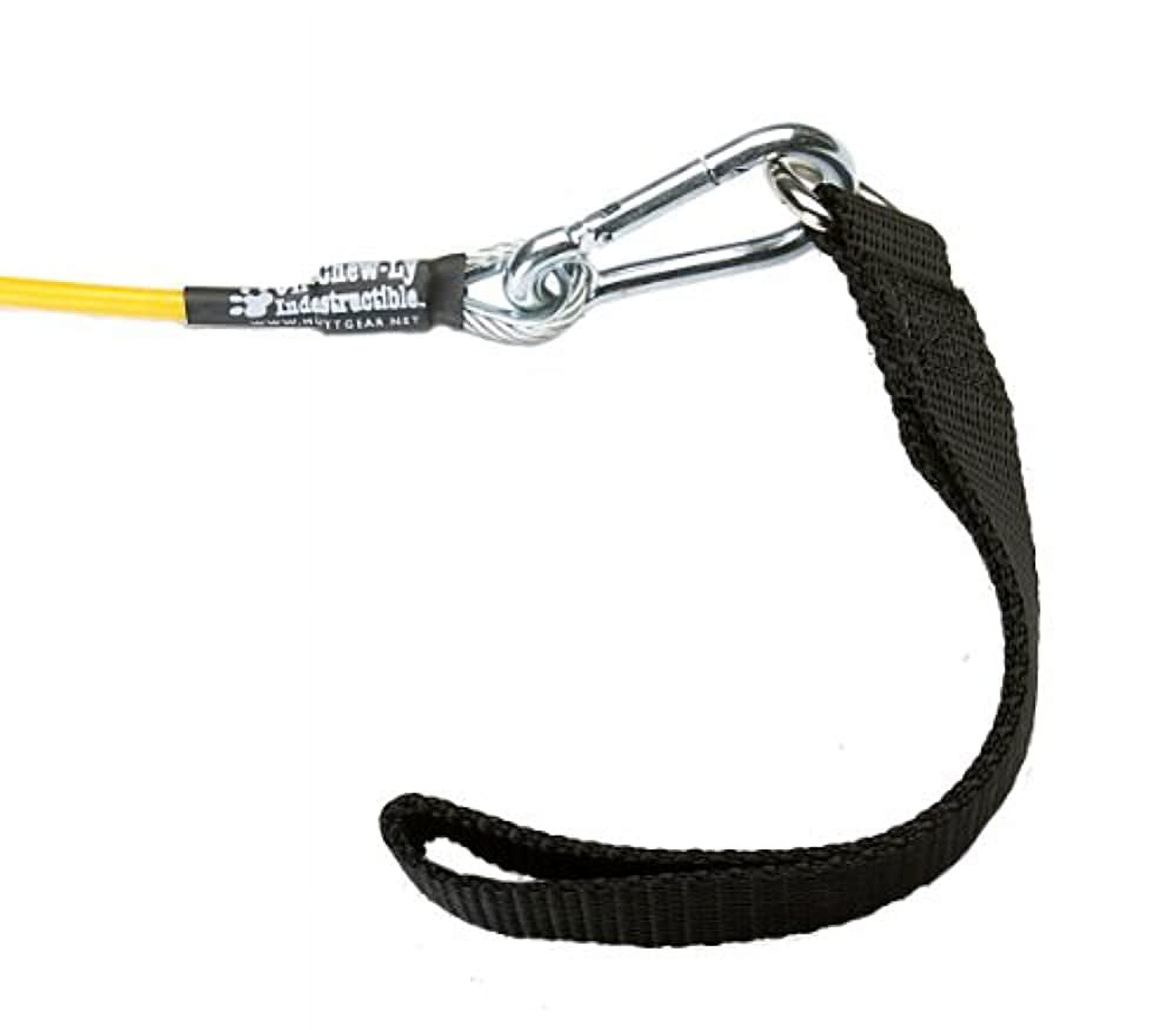 VirChewLy Indestructible Traffic Lead for Dogs, 30, Large, Black