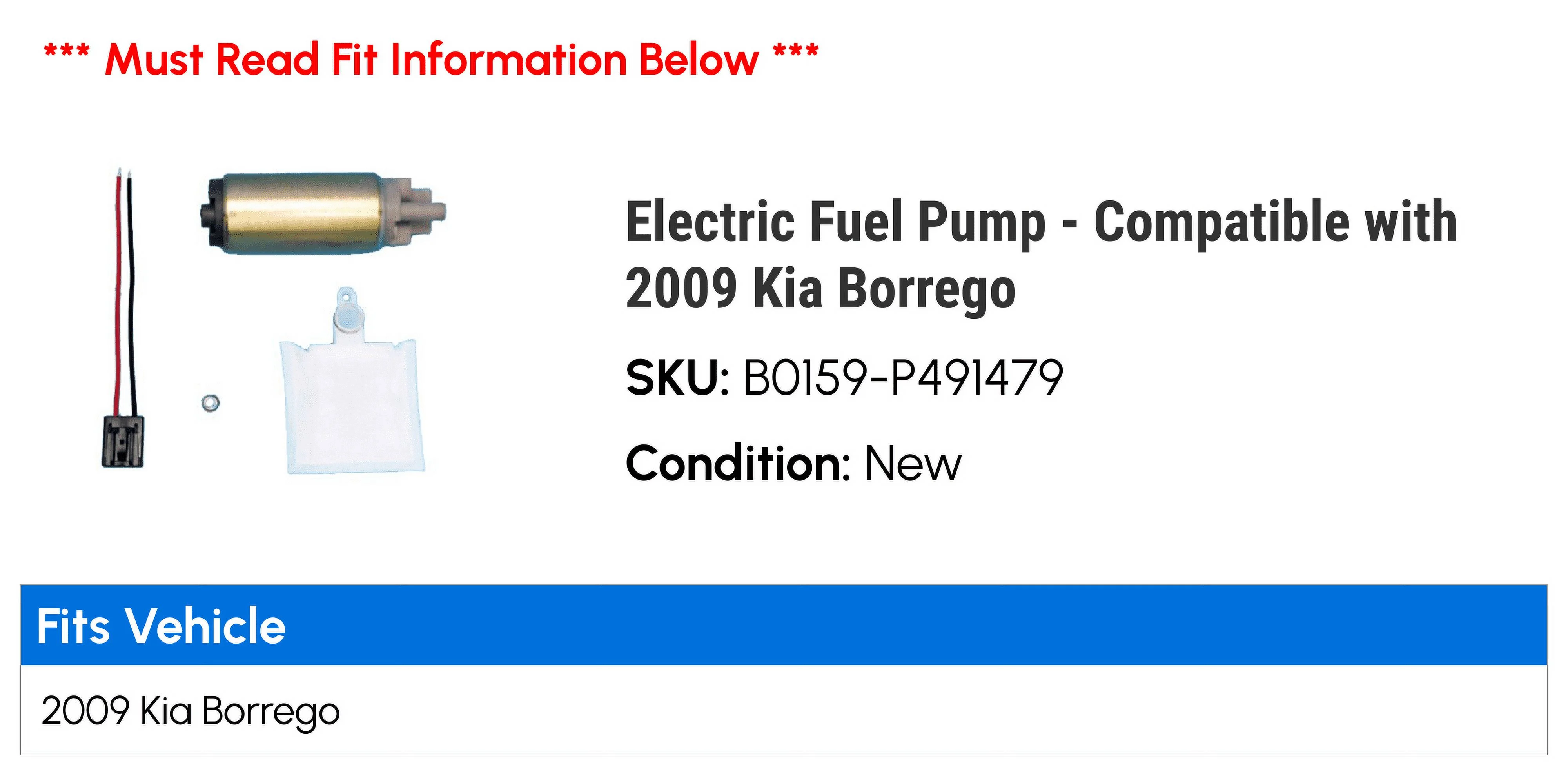 Electric Fuel Pump - Compatible with 2009 Kia Borrego