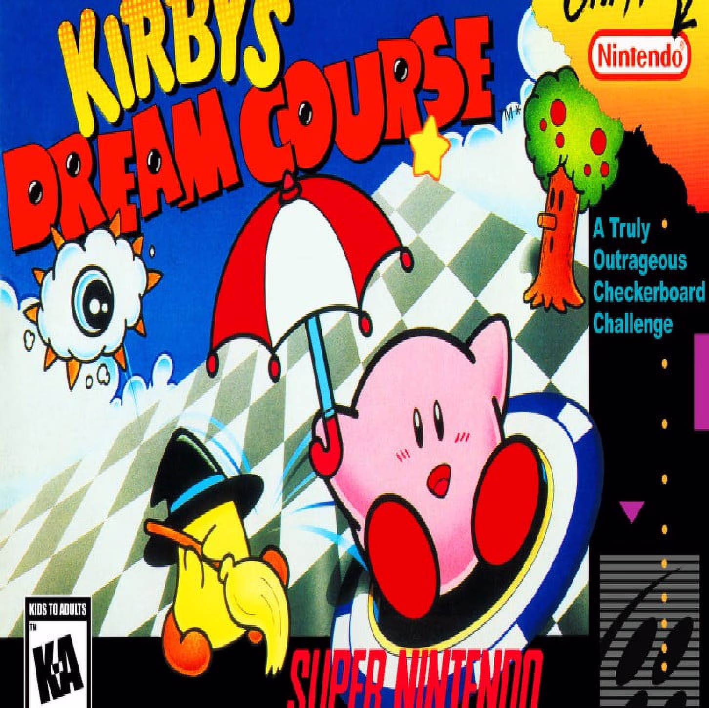 Restored Kirby's Dream Course (Super Nintendo, 1995) SNES Battle Game (Refurbished)
