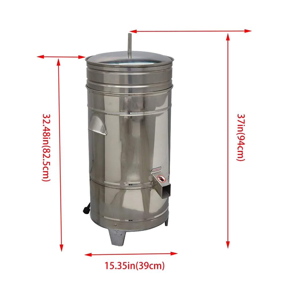 INTSUPERMAI Vegetables Salad Spin Dryer Electric Dehydrator Machine 220V Stainless Steel