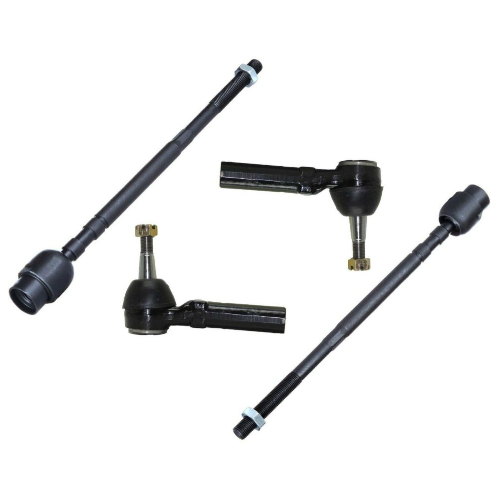 4-pc Steering Kit Inner & Outer Tie Rod Ends For Buick Chevy Olds Pontiac