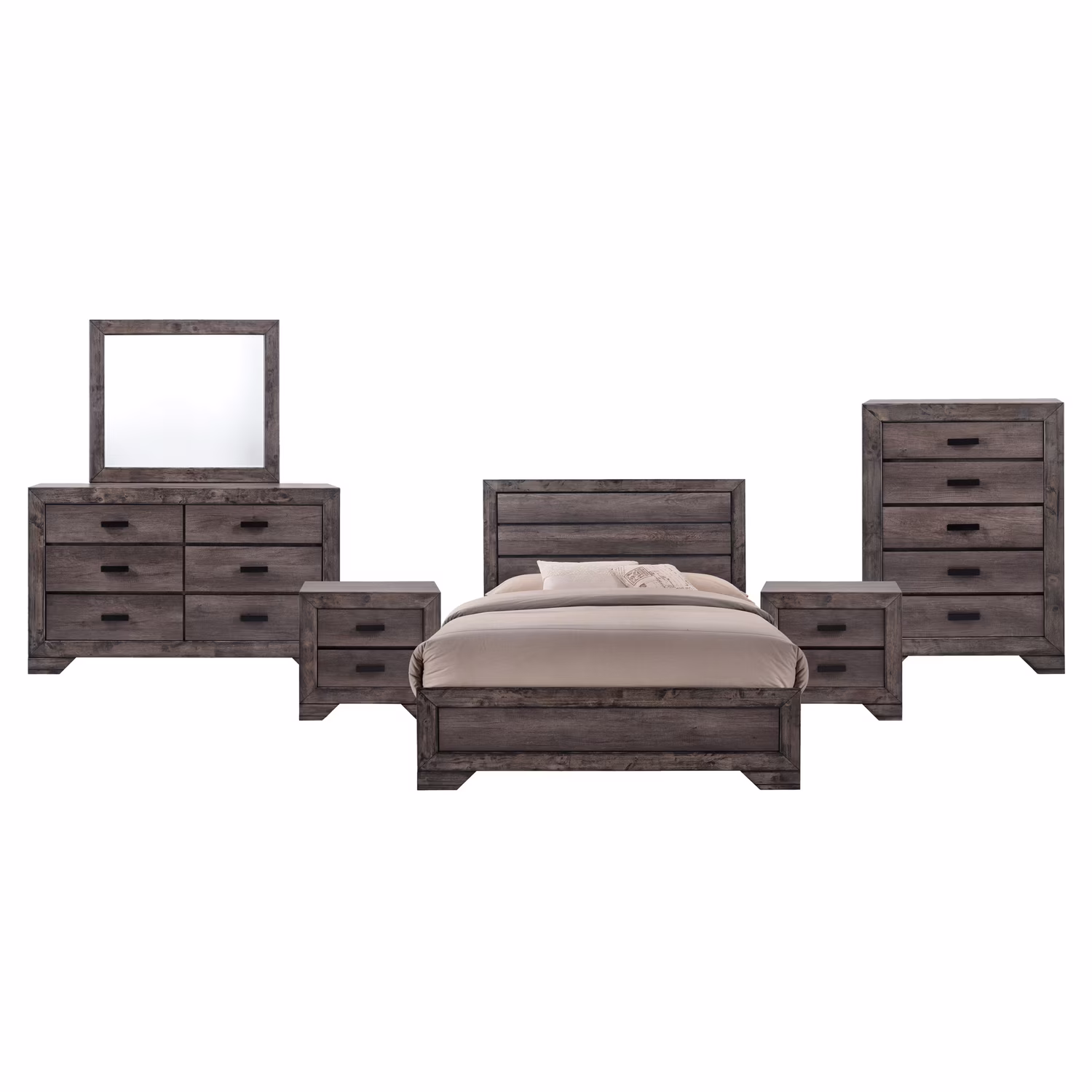 Picket House Furnishings Grayson 6 Piece King Panel Bedroom Set