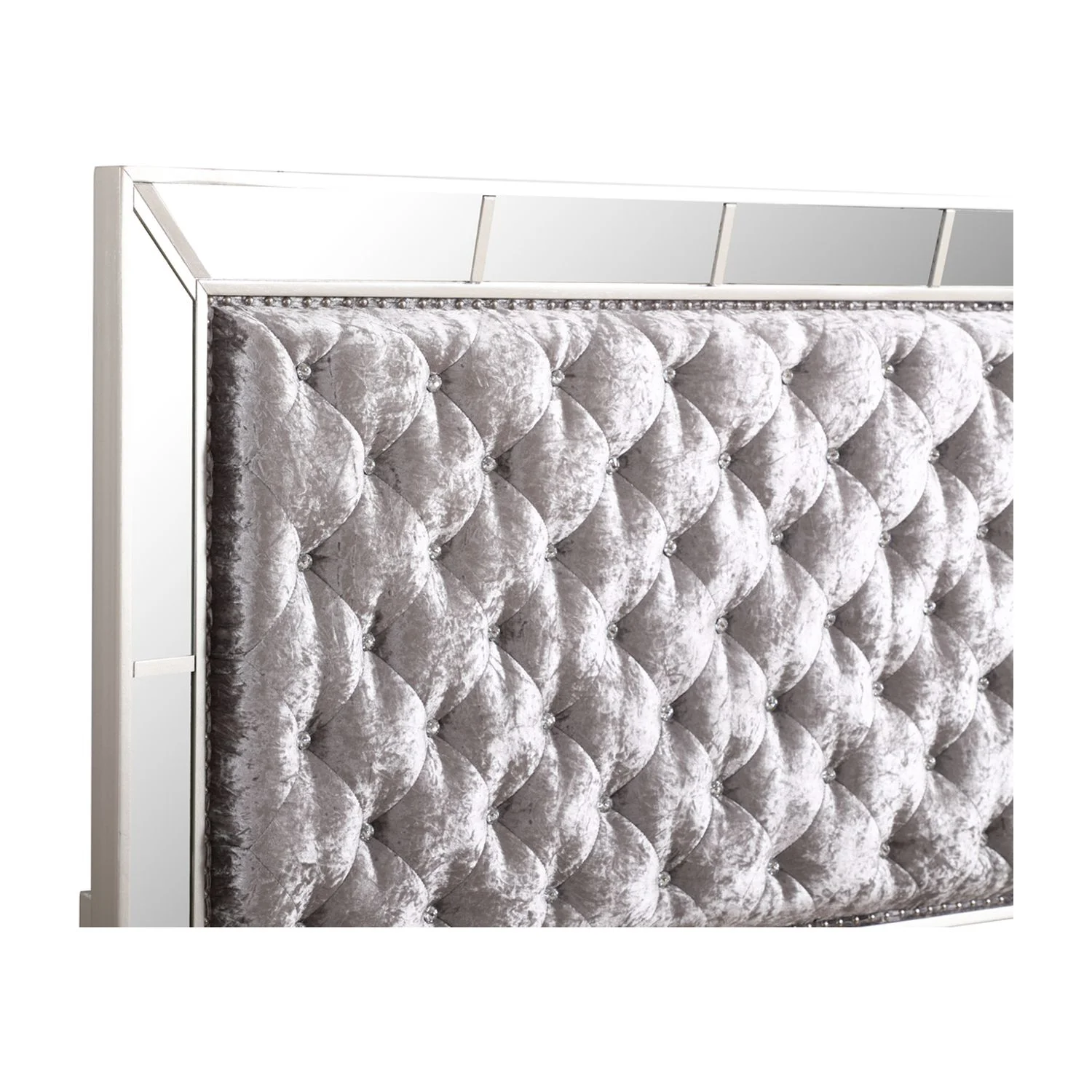 Maykoosh Rustic Refinement G8105A-QB Queen Bed , Silver Champagne