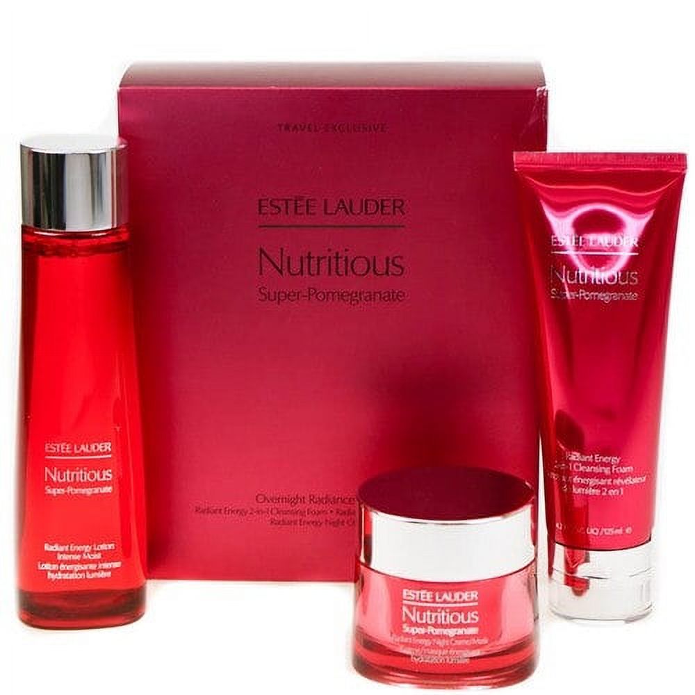 Estee Lauder 241230 Nutritious Super-Pomegranate Overnight Radiance Collection- 3 Piece