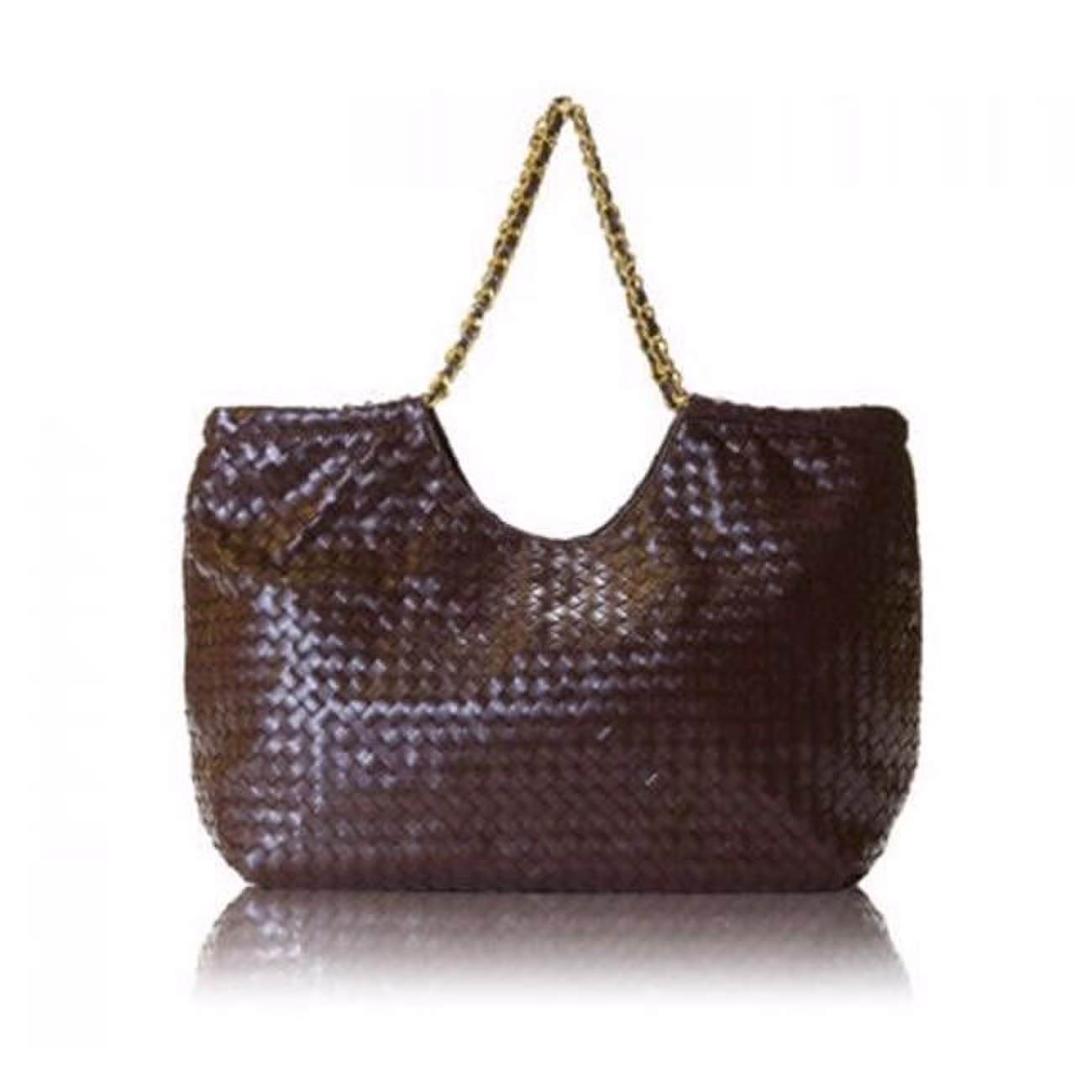 zen3  brown Wisdom Woven Brown Bag