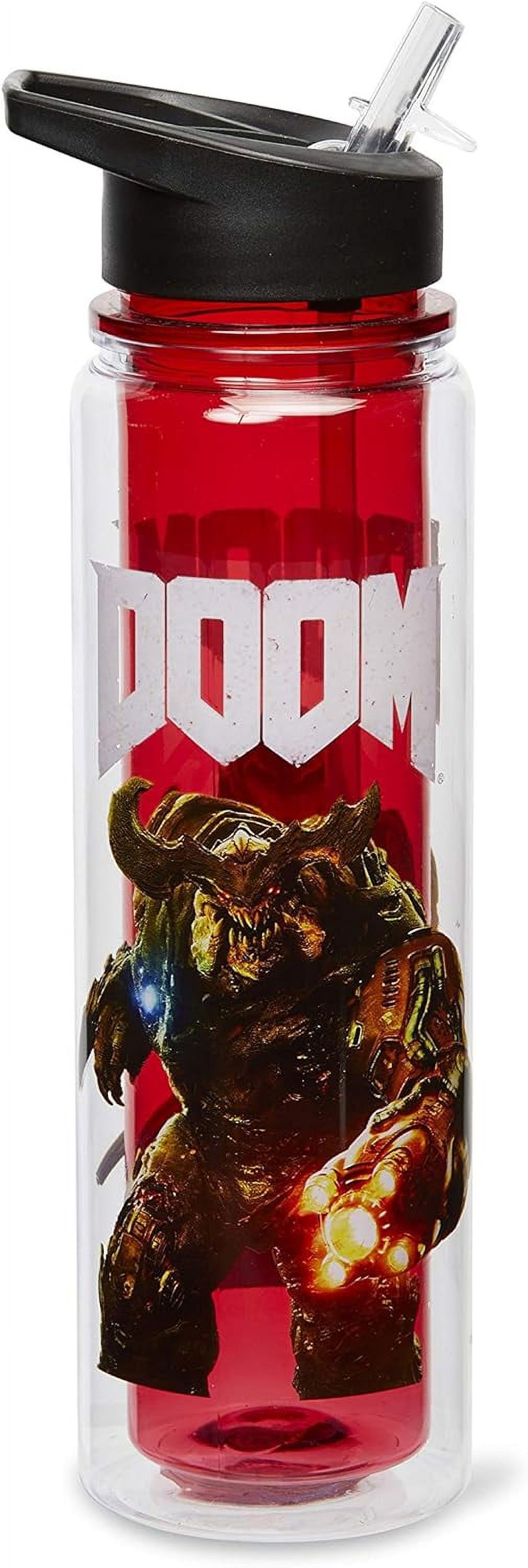 DOOM Cyberdemon 16Oz Double Walled Plastic Water Bottle