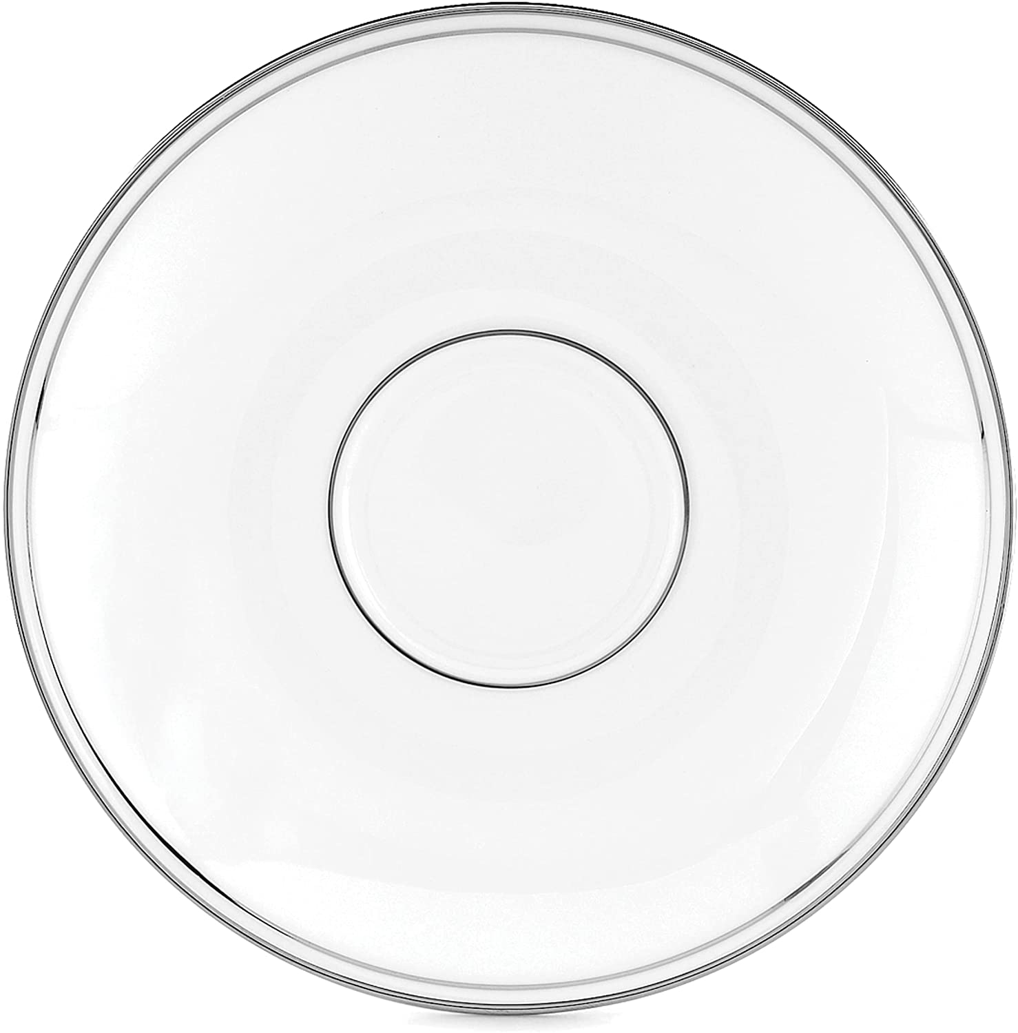 Lenox Saucer Federal Platinum, White Saucer Tea Saucer