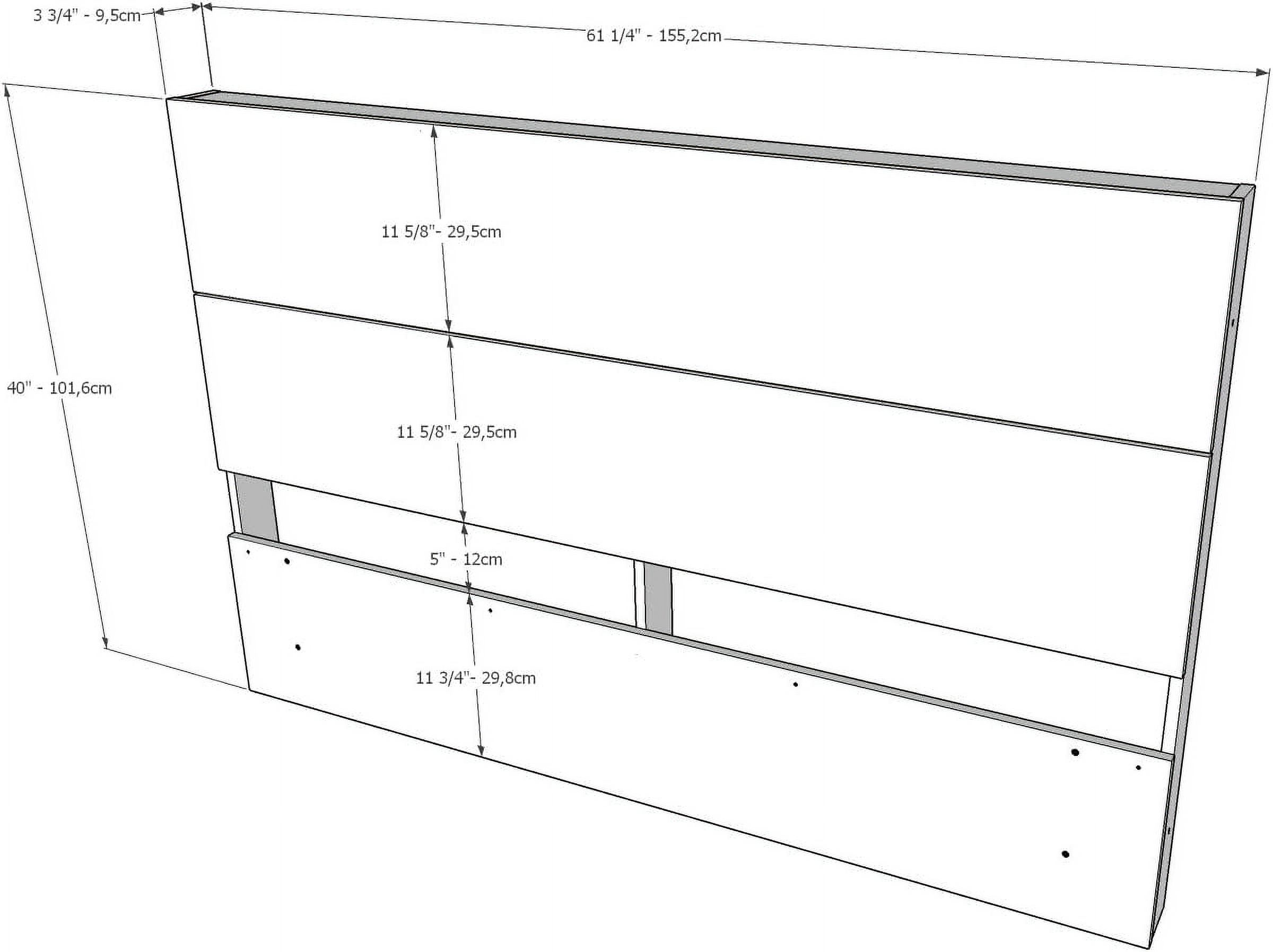 402482 4-Piece Bedroom Set With Bed Frame, Headboard, Nightstand & Dresser