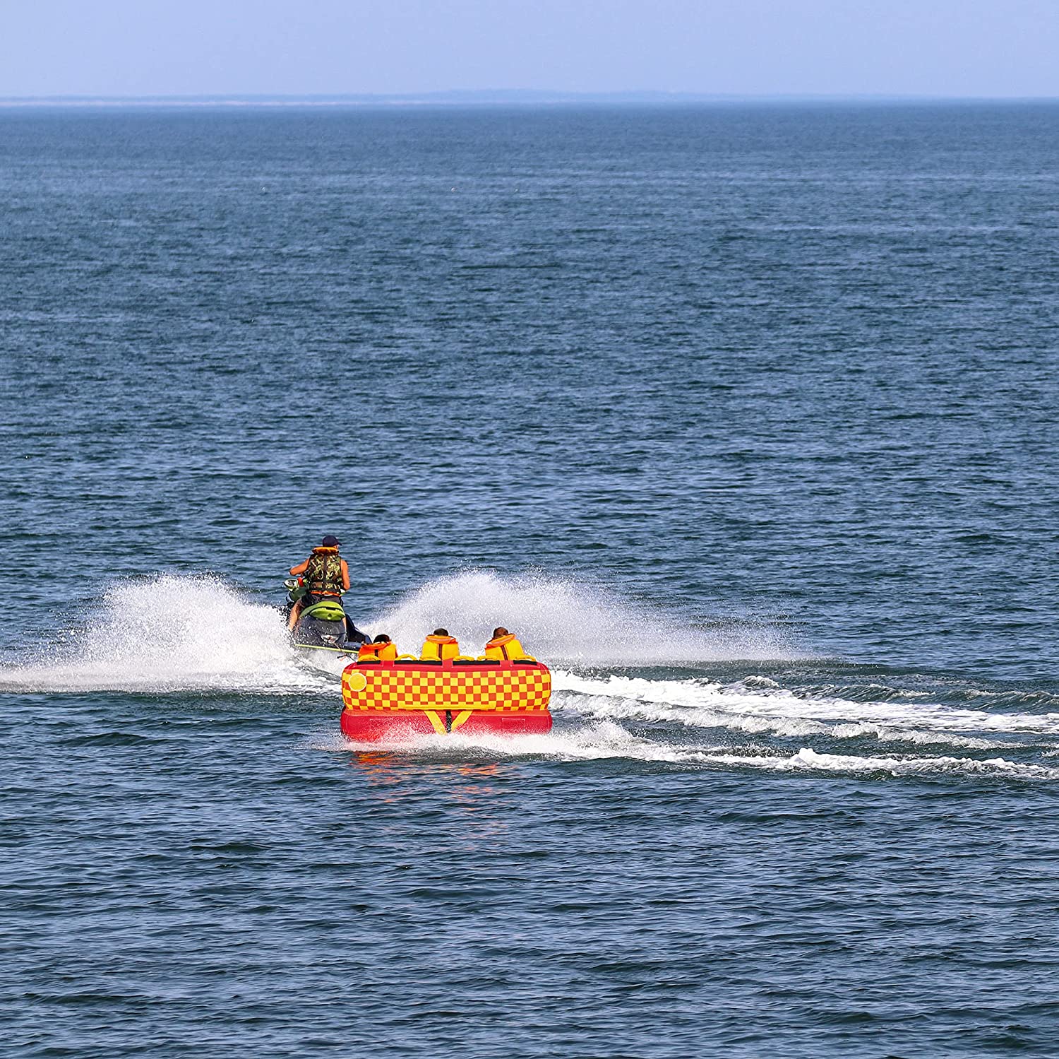 Sunny & Fun Towable Water Tube, 2 & 3 Person Inflatable Floating Raft