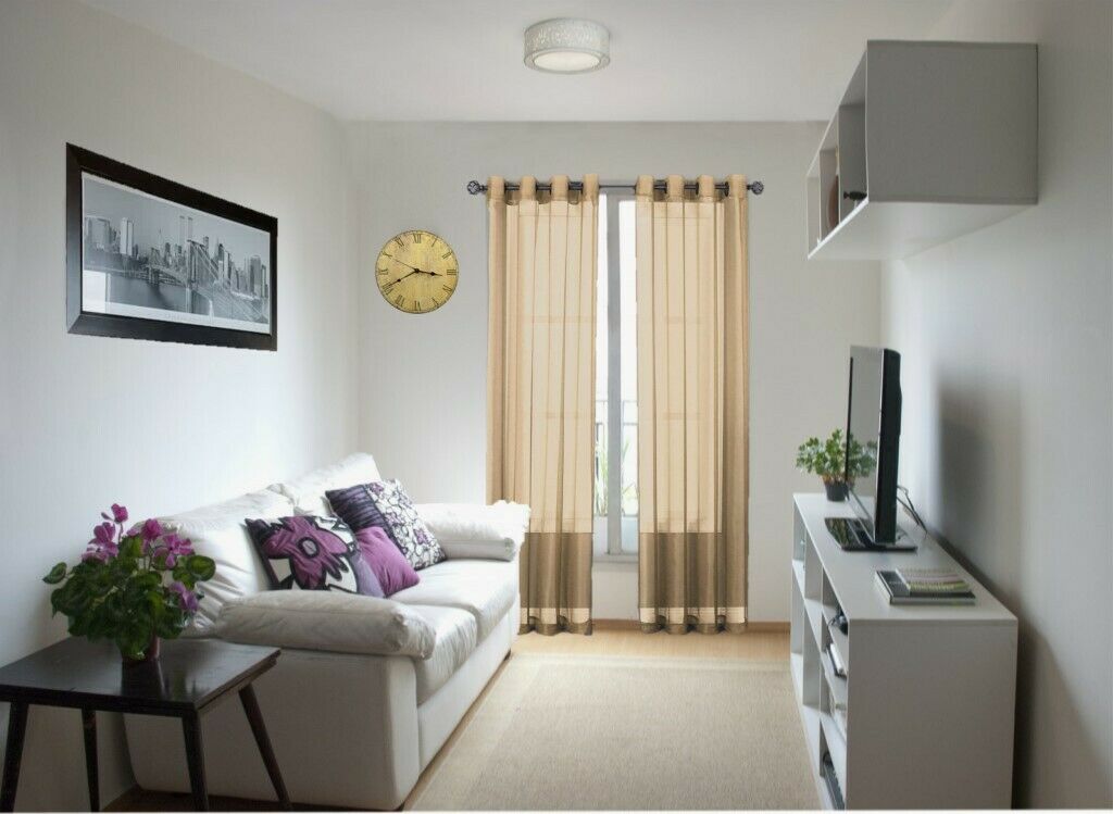 2 panel faux silk solid curtain drapes with grommet 108