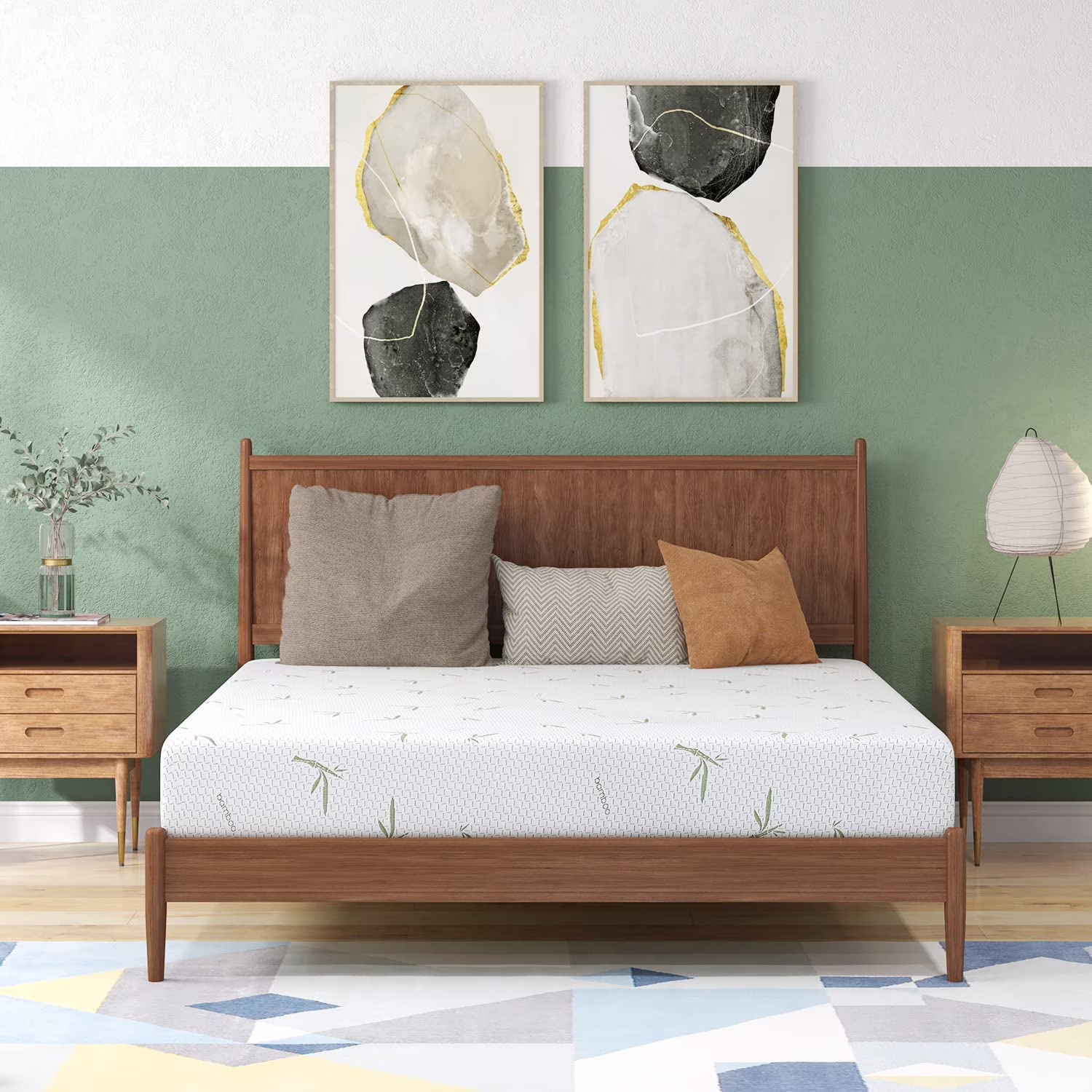 Popular Queen Mattresses  10 inch Mattress Queen Size Memory Foam Bed in A Box Cooling Gel Medium Firm