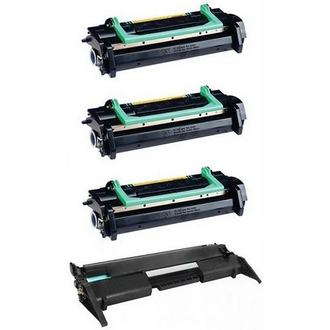 PrinterDash Compatible Replacement for Sharp FO-4400/4450/4470/5900/DC-500/DC-525/DC-600/DC-635 Drum/Toner Value Combo Pack (1-Drum Unit/3-Toners) (FO-59DC_3PK/FO-50DR_1PKVB)