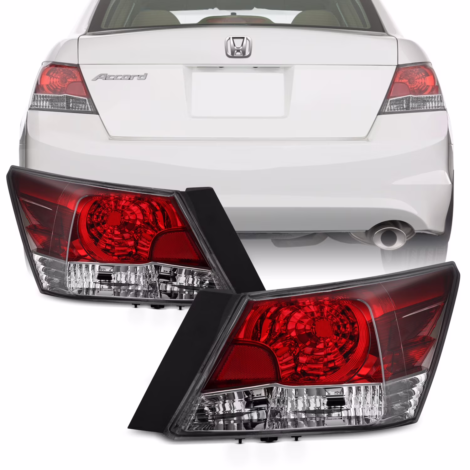 AKKON - [OE Style] Fits 2008-2012 Honda Accord Sedan 4Door Tail Lights Brake Lamps Driver Left + Passenger Right Pair