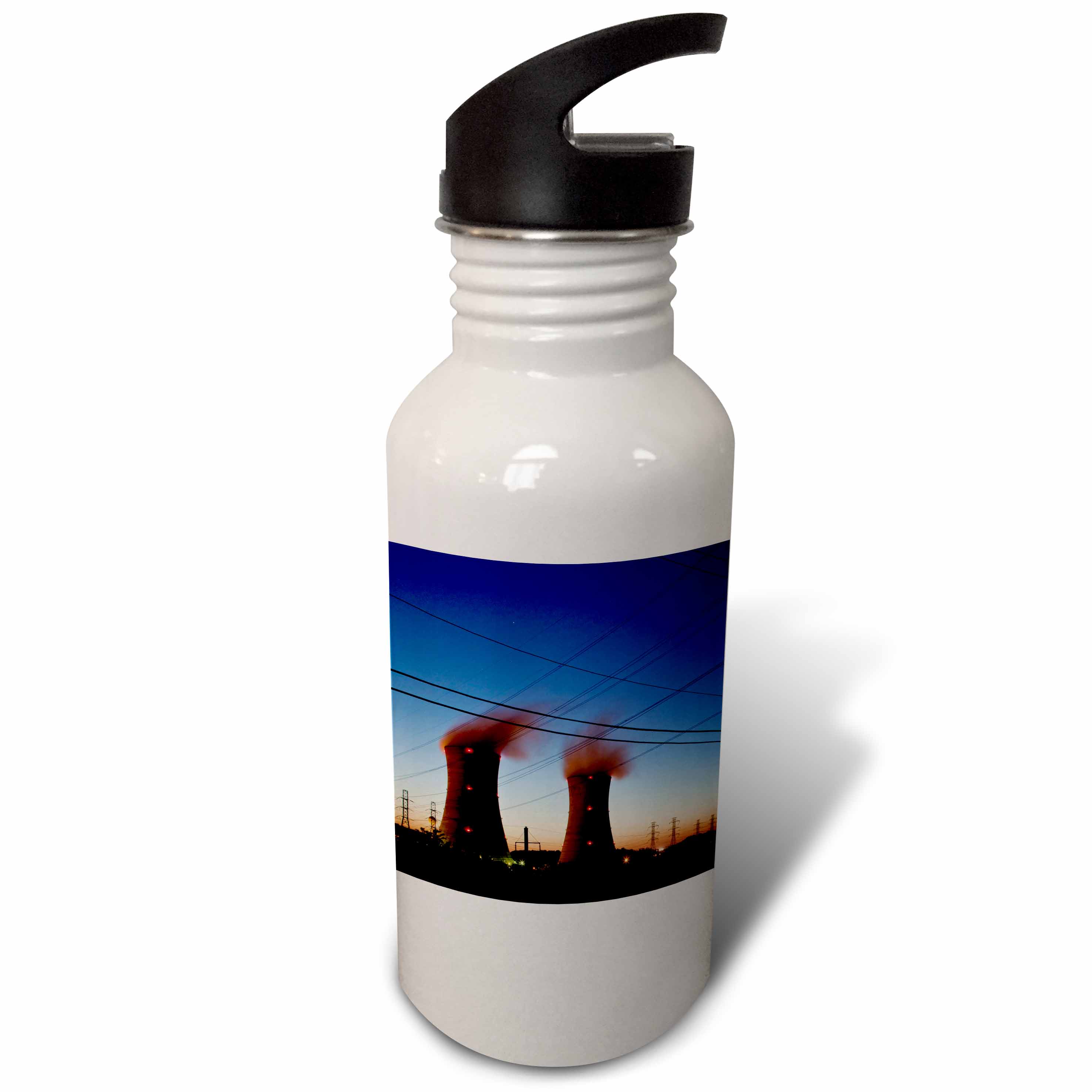 Pennsylvania, Three Mile Island power plant industry - US39 PSO0015 - Paul Souders 21 oz Sports Water Bottle wb-94219-1