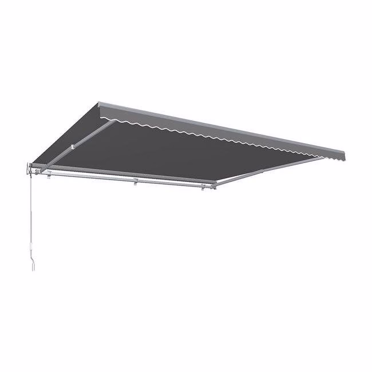 Awntech MTR20-US-G 20 ft. Maui Right Motor & Remote Retractable Awning, Gray - 120 in.