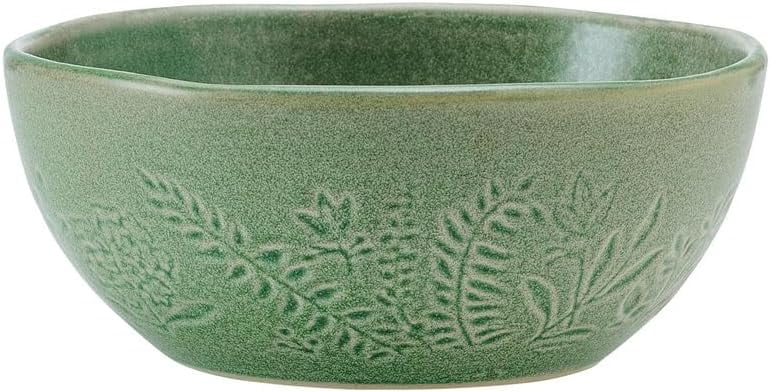 Pfaltzgraff Carrie 12 Piece Stoneware Dinnerware Set Green