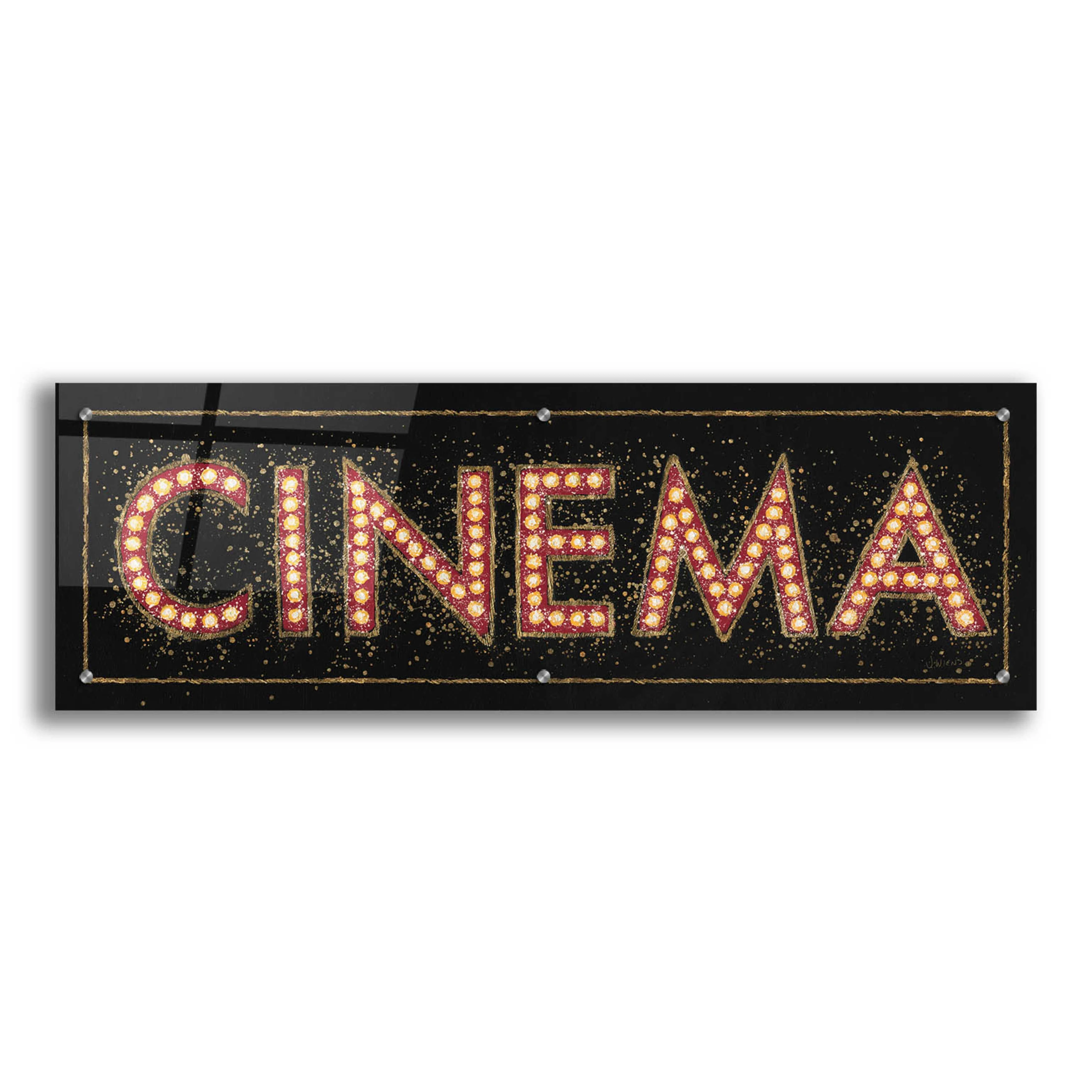 Epic Art 'Cinema Marquee' by James Wiens, Acrylic Glass Wall Art, 36
