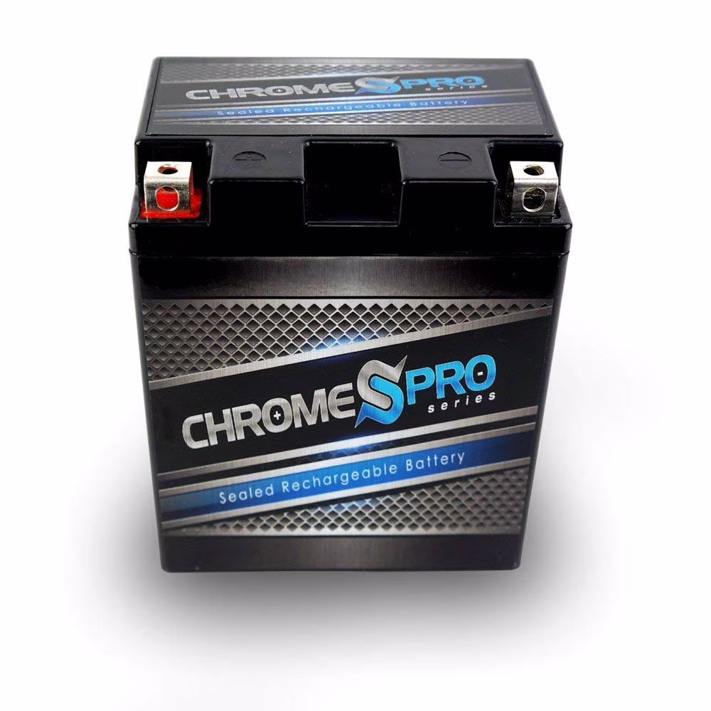 Chrome Pro Battery Yb14a-a2 (14a-a2 12 Volts,14 Ah, 190 Cca) Atv Battery for Polaris Ace Year (14-16)